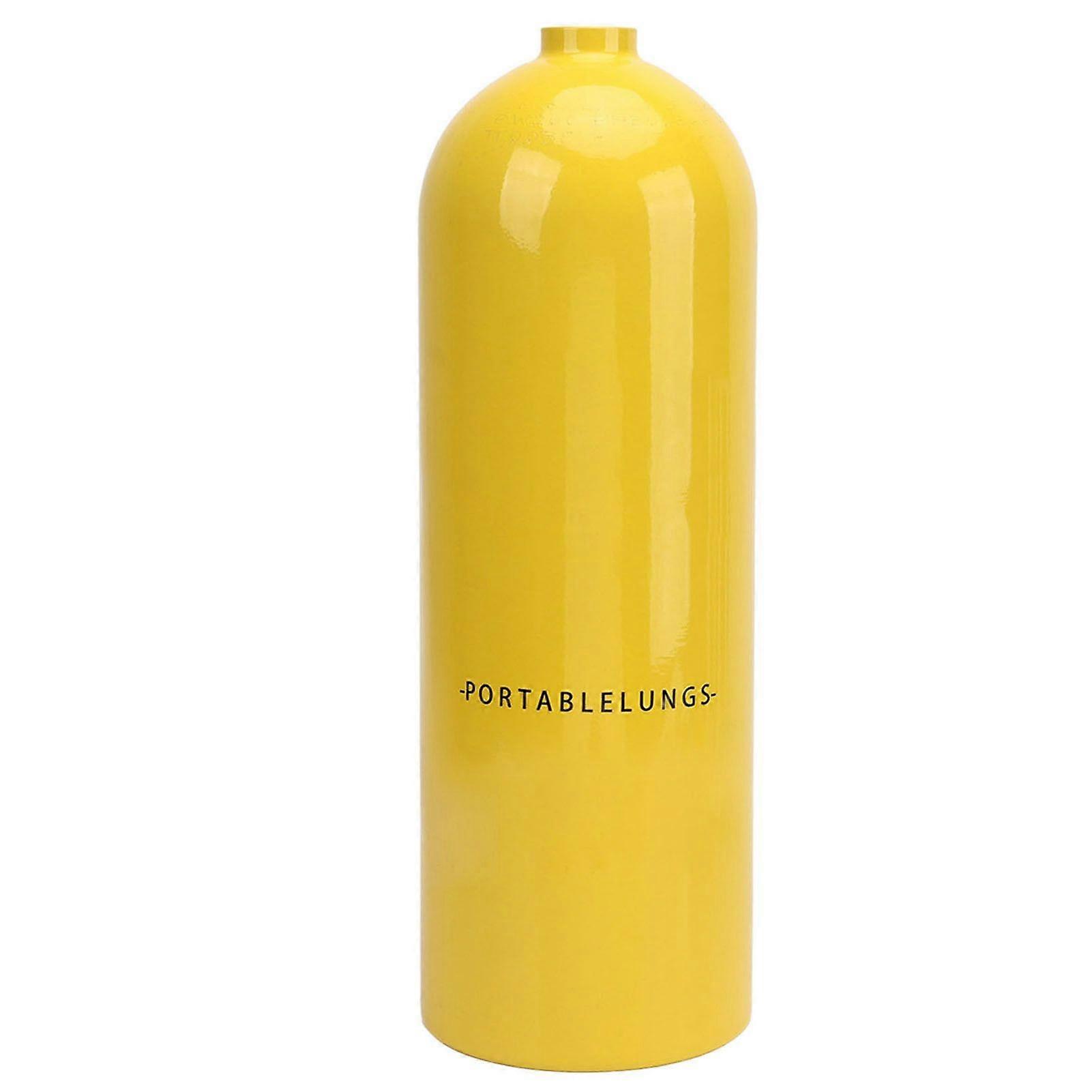 DIDEEP 4L Diving Tank Small Diving Cylinder Portable Oxygen Tank for Water Rescue Diving Sightseeing Backup Air Source Yellow