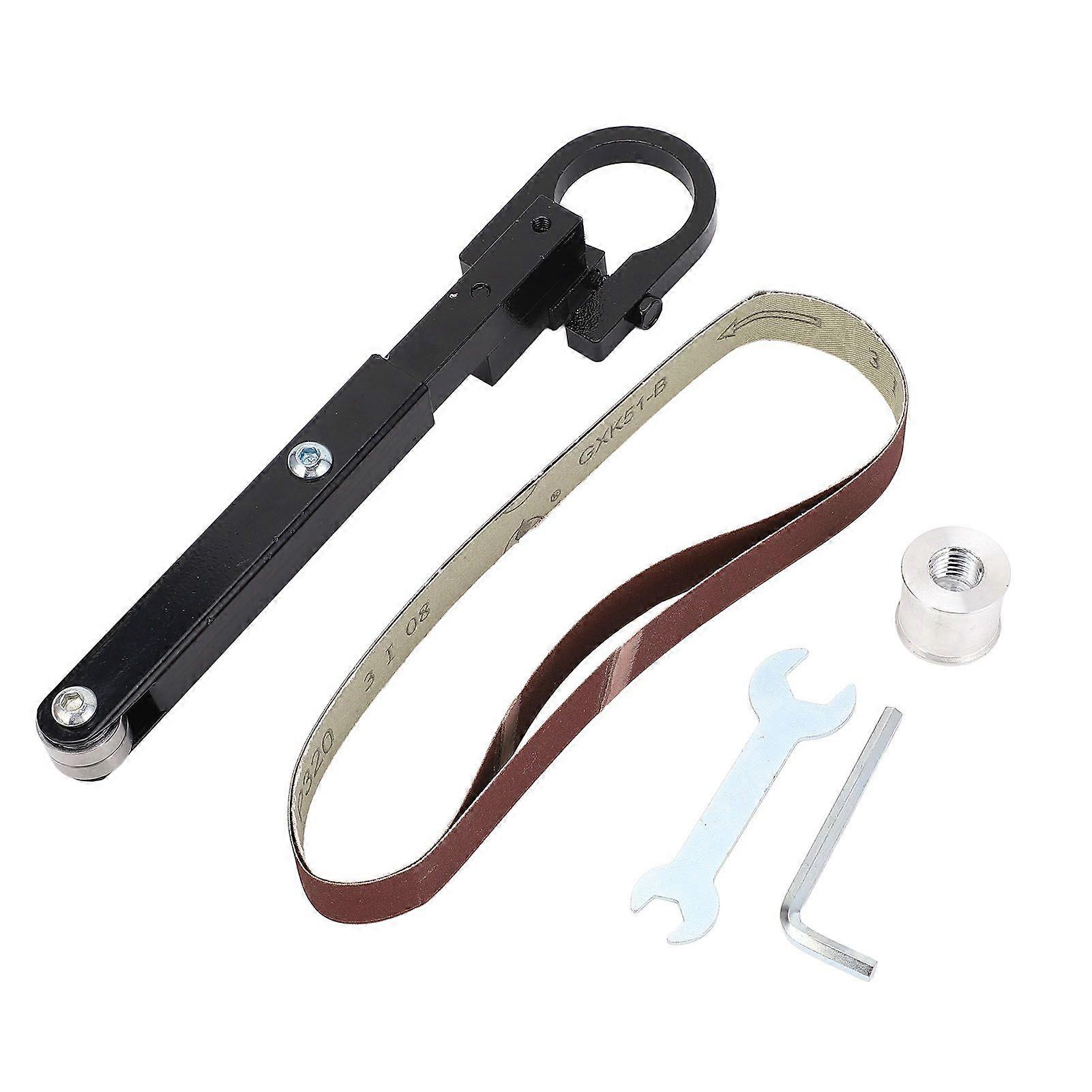 Grinder to Belt Sander Attachment Sanding Belt Machine Conversion Adapter Kit for 100 Type M10 M14 Angle Grinders