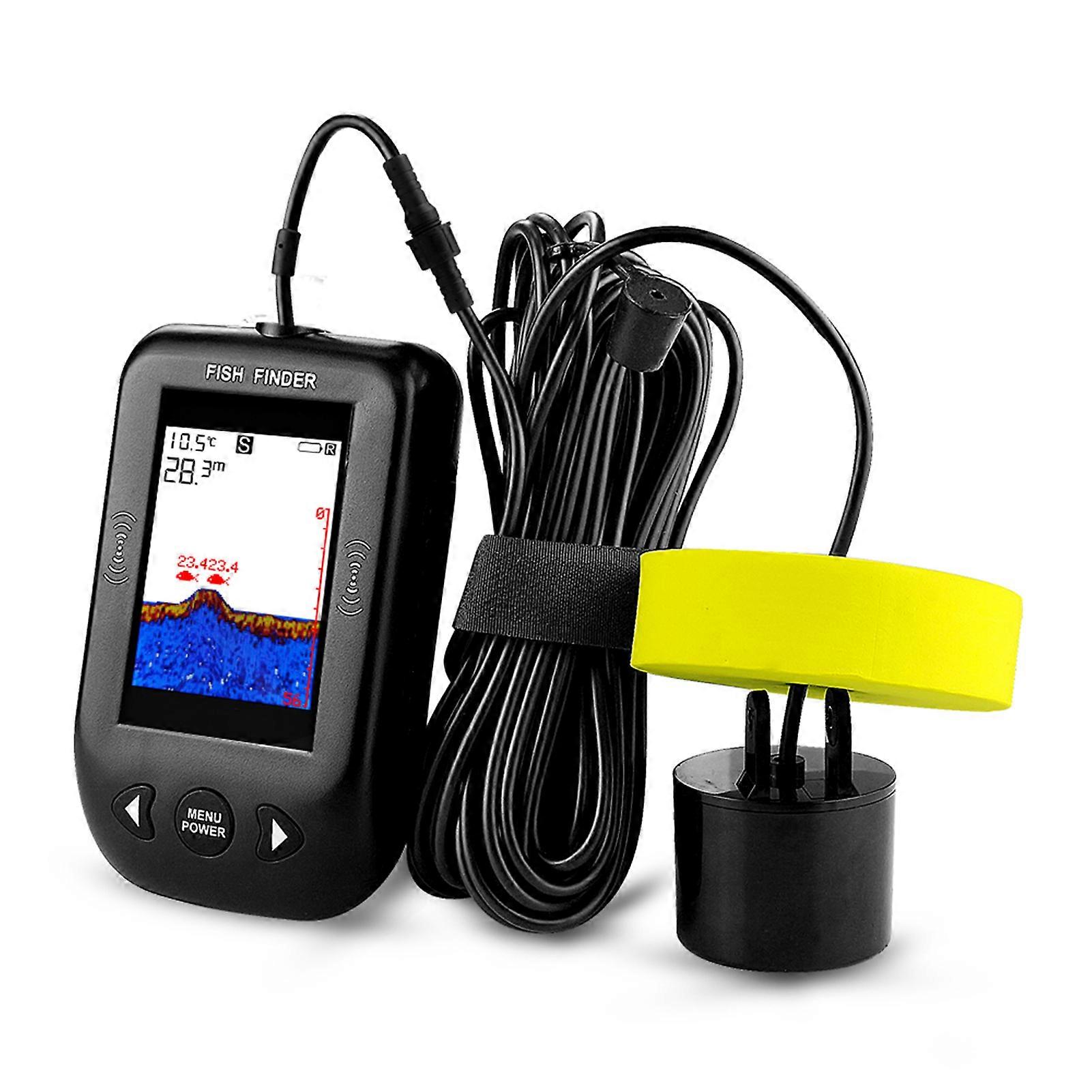 Sonar Echosonda XF-03 100M Głębokość Wyświetlacz LCD Przenośny