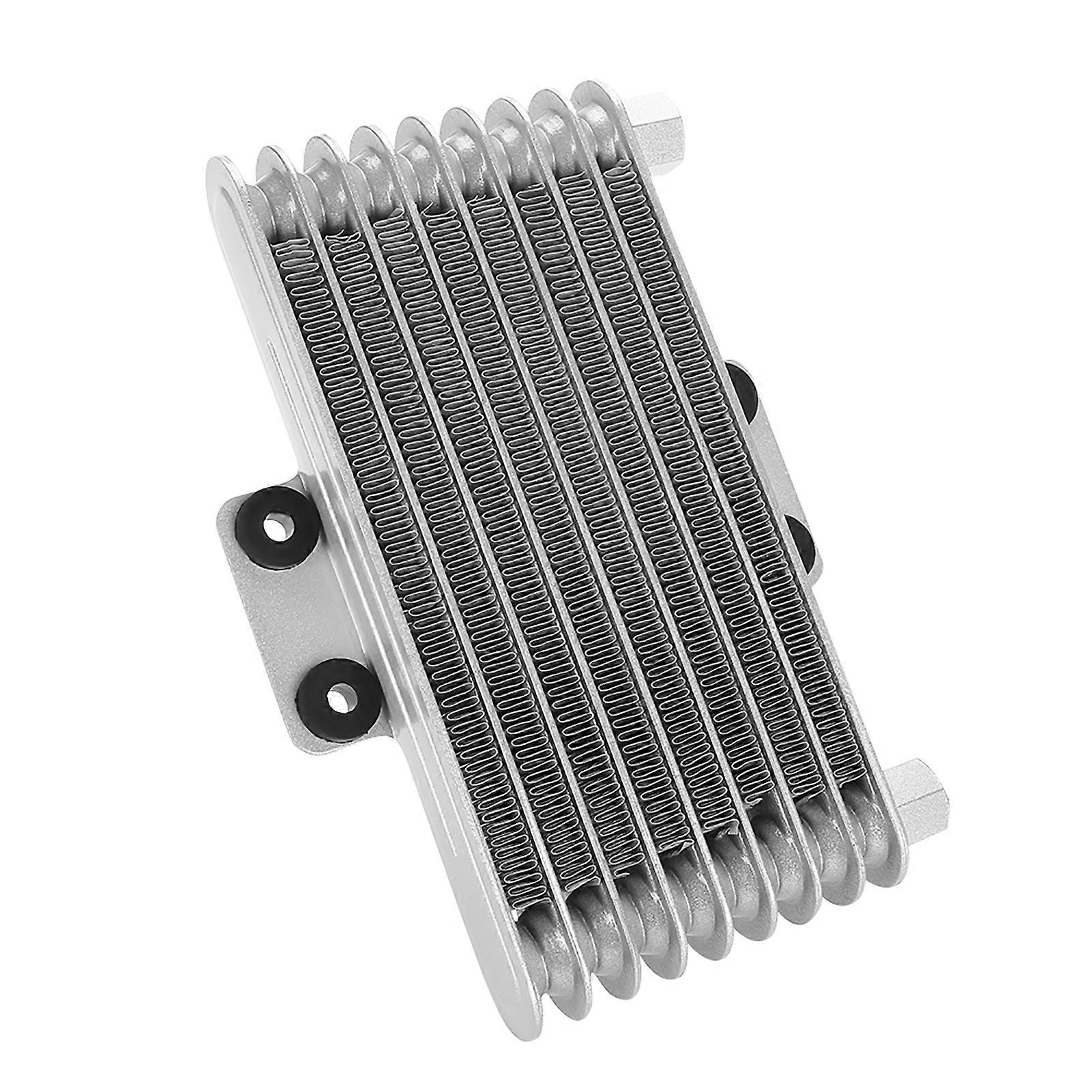 Radiateur de refroidissement d'huile moteur en aluminium 125 ml pour moto 125 cc-250 cc, argent