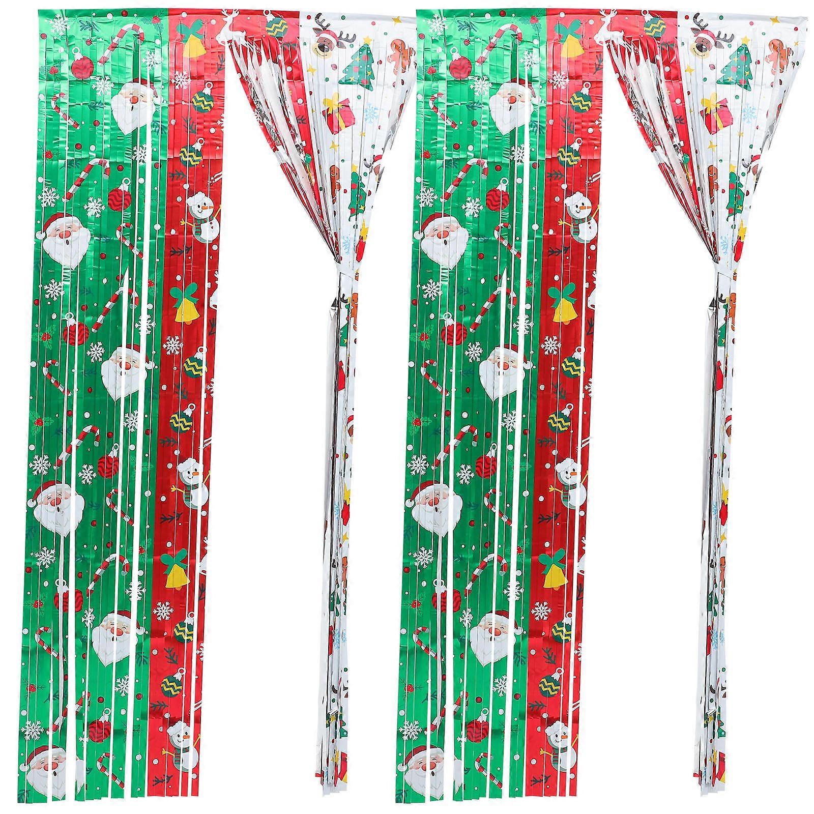 Tassel Curtain Fringe Party Decoration for Door Window Wall Made from Pet Material with Multi Color Finish for 2Pcs