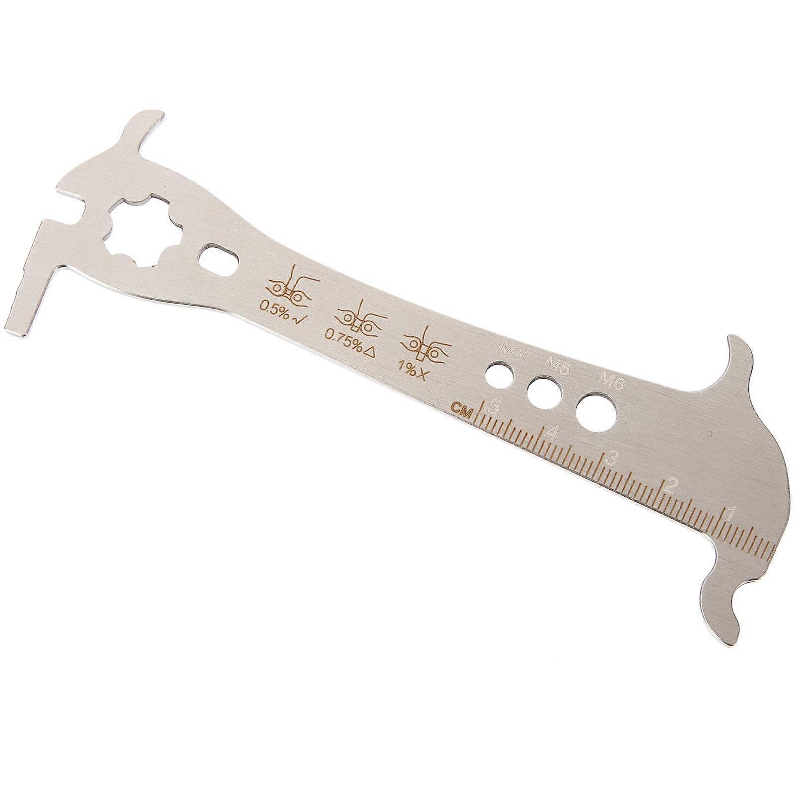 Silver Bike Chain Indicator for Chain Repair Measure Use