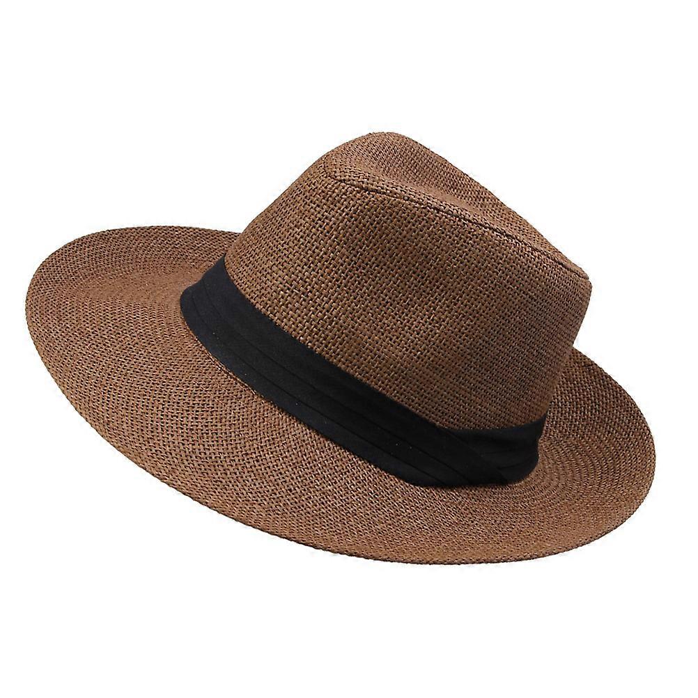 Sun Hat for Men Foldable Hat Coffee Stylish Beach Cap for Outdoor Use