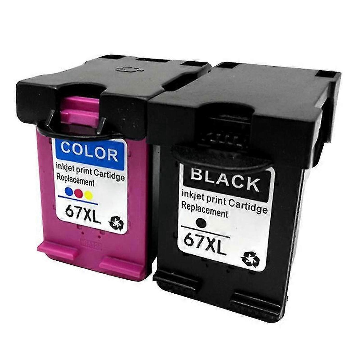 67XL IInk Box Compatible for HP67 XL Ink Replacement for DeskJet 1255 2732 4140 4155 Printer