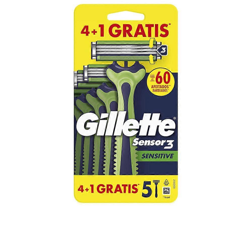 Gillette Gillette Sensor3 Sensitive Engångs Rakblad 5 Enheter För Män