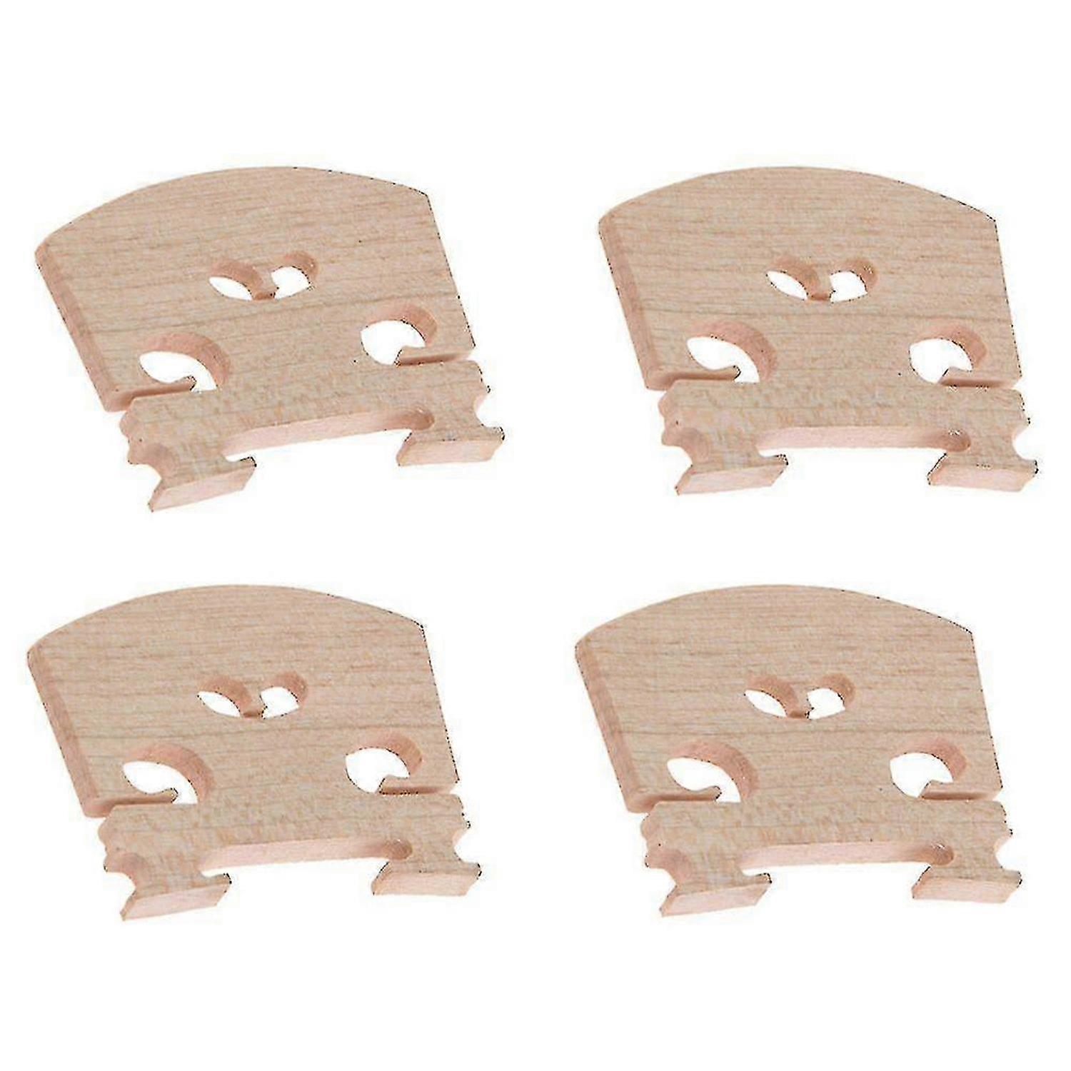 Violin parts Violin-Bridge-5pc-4/4 Maple Bridge Violin Parts, 4 Piece