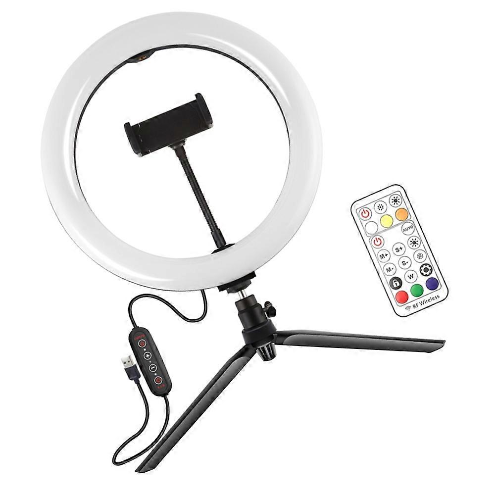 Beauty LED Fill Light Ring Lamp for Live Streaming 1Set White