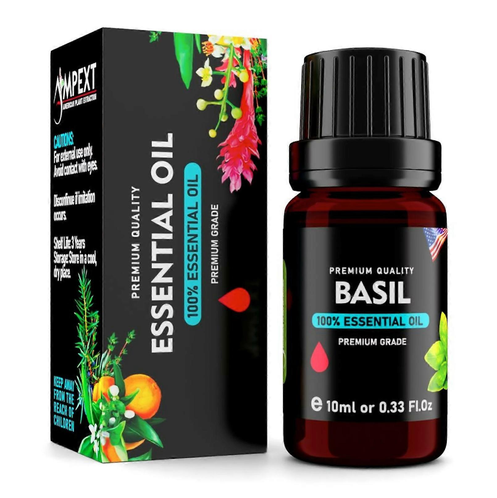 Basil (ocimum Basilicum) 100% Essential Oil, Premium Grade, 10ml