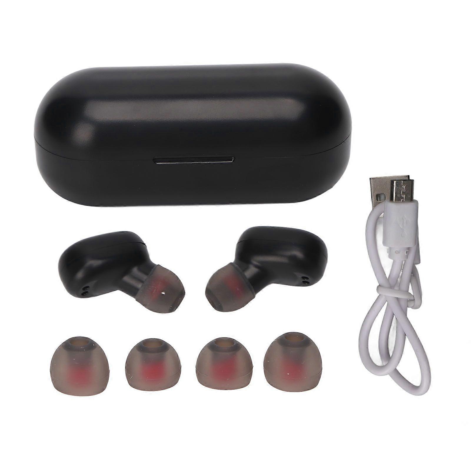 Language Translator Earbuds Support 84 Languages Wireless Bluetooth Noise Reduction Language Translator Device Black