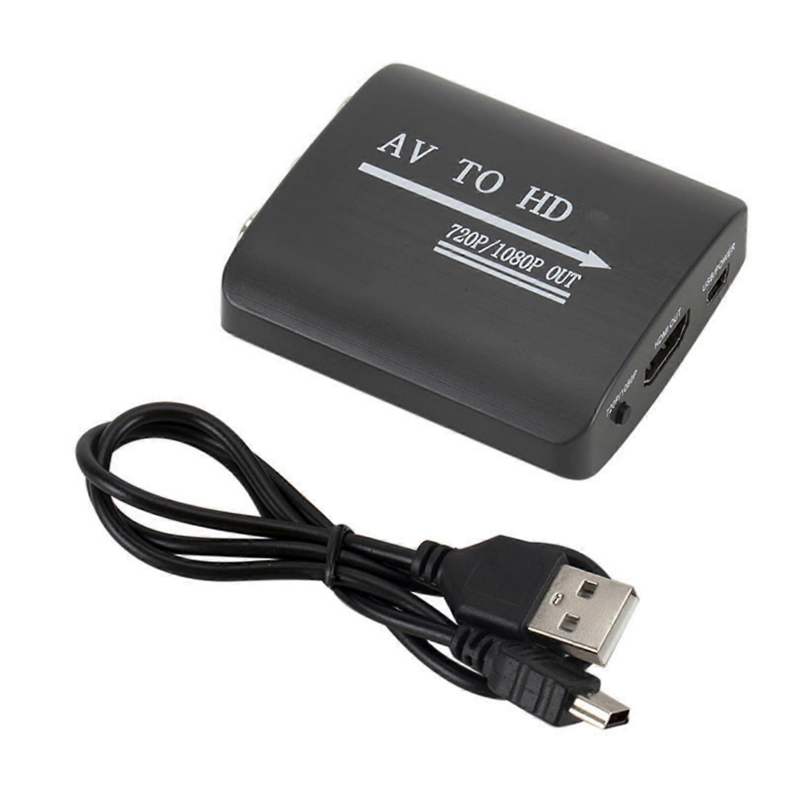 HDMI 1080P To HDTV Adapter 3RCA Input One Way Conversion ABS Construction For Computer Use