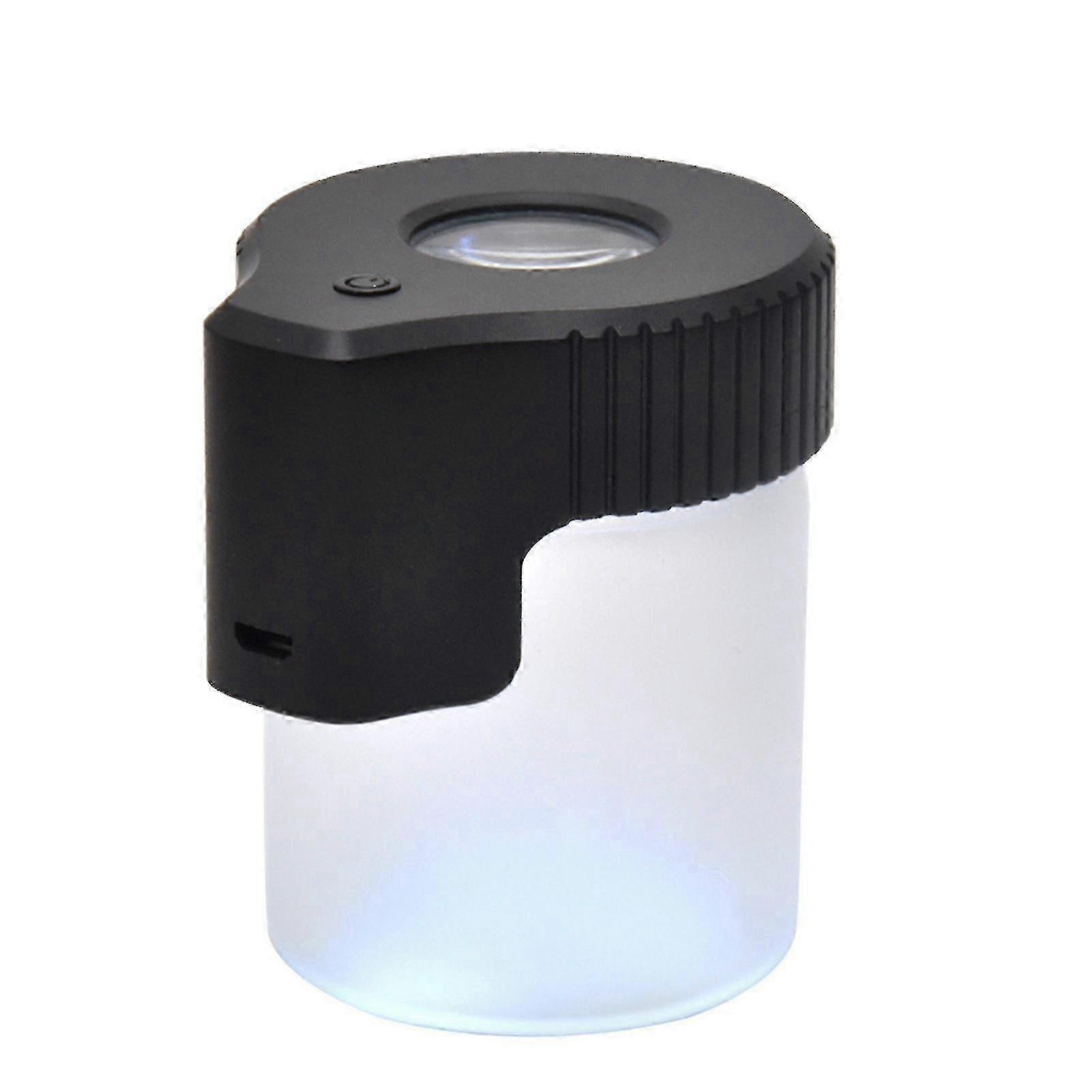 Premium High-Boron Silicate Glass Storage Jar with Transparent Seal for Food, Crafts, and LED Display
