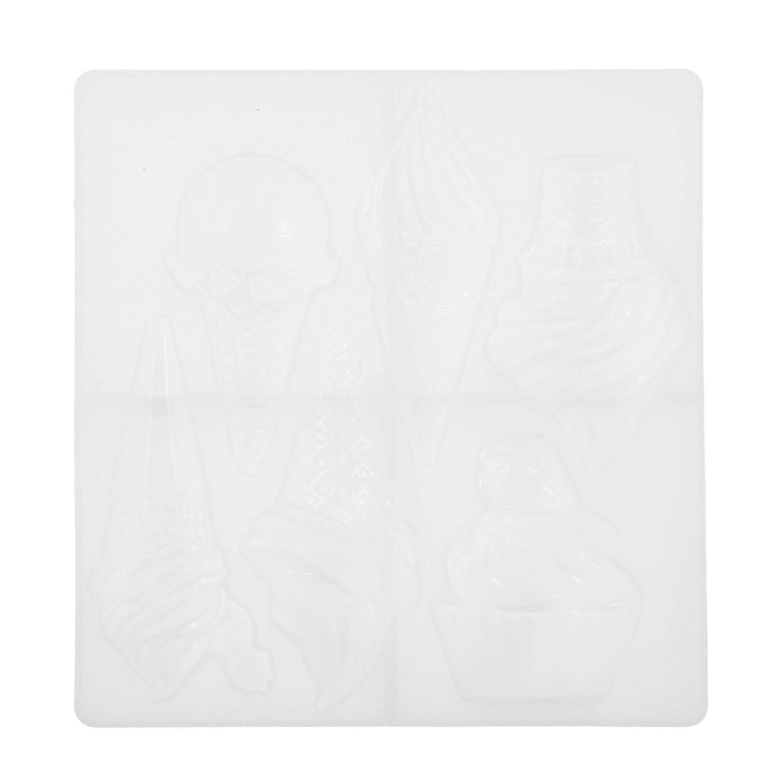 Ice Cream Molds: Diy Silicone Ice Cream Mold For Resin Candle And Soap Crafting - Versatile Plaster Mould For Scented Candles Chocolate Art Projects