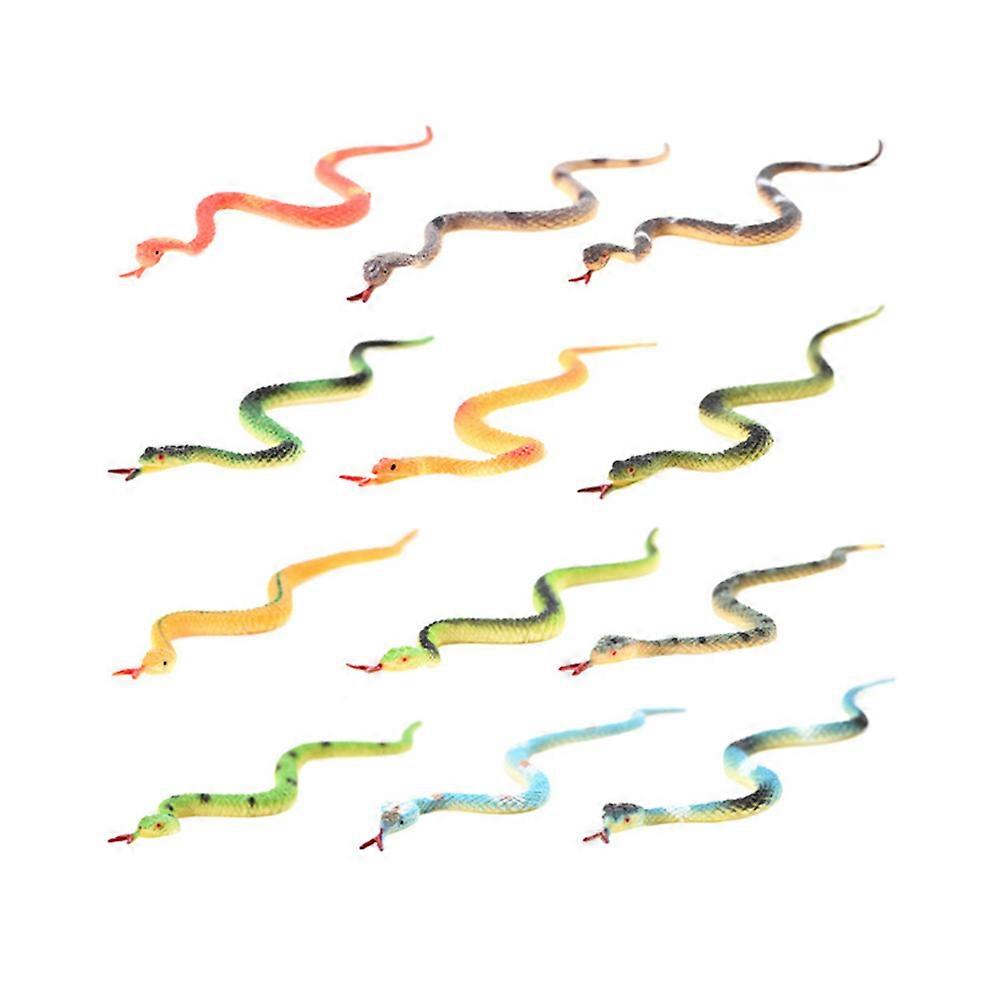 Snake Model Kids Toy for Playing 24Pcs Simulation Snake Figurine Set