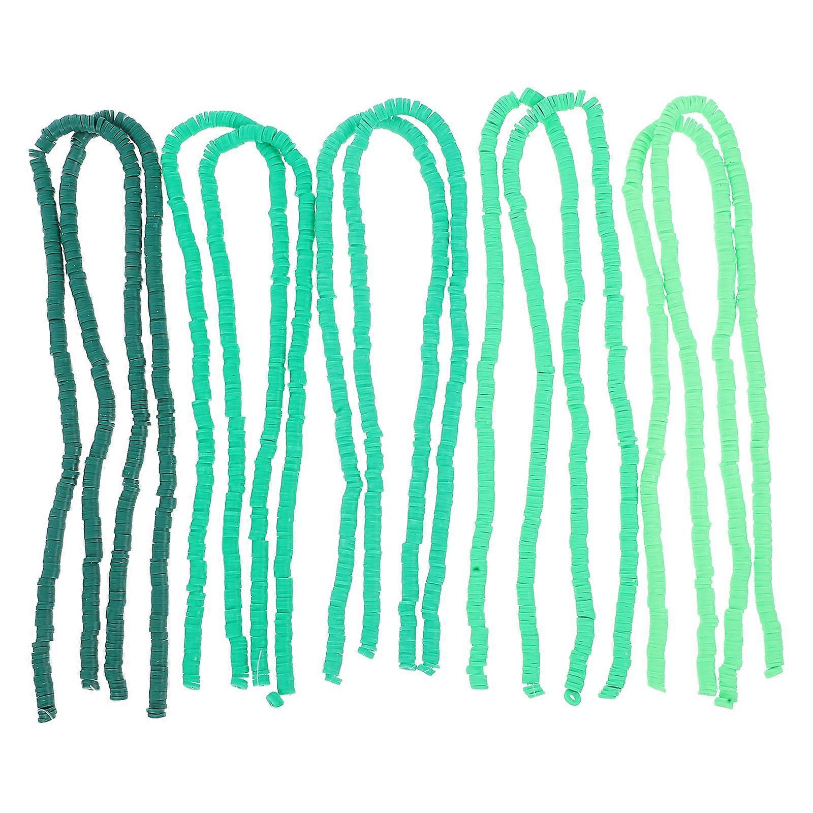 Polymer Clay Beads Strands for DIY Craft Making 10Pcs Assorted