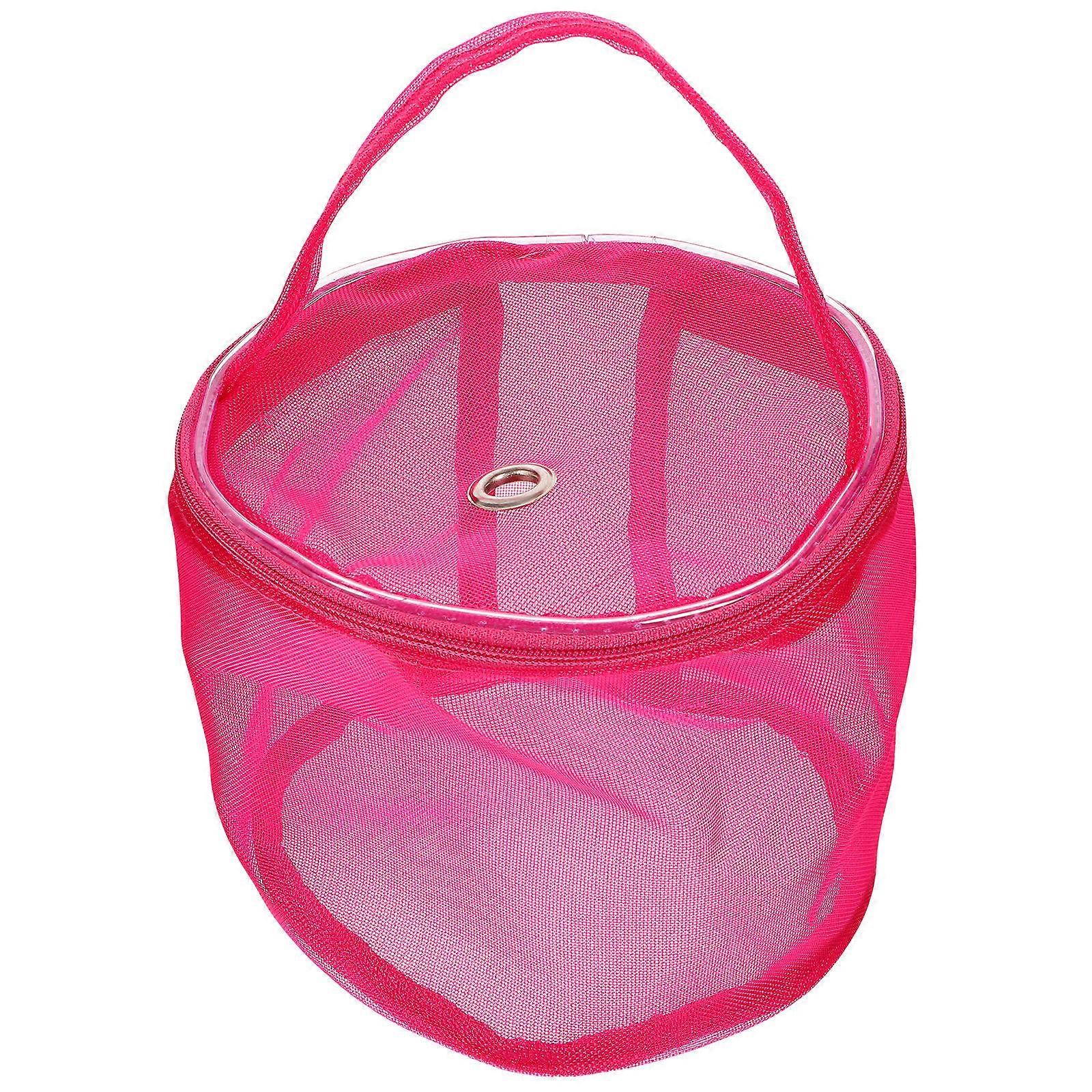 Woolen Yarn Storage Bucket Knitting Bag for Storage Use Crochet Style Rosy