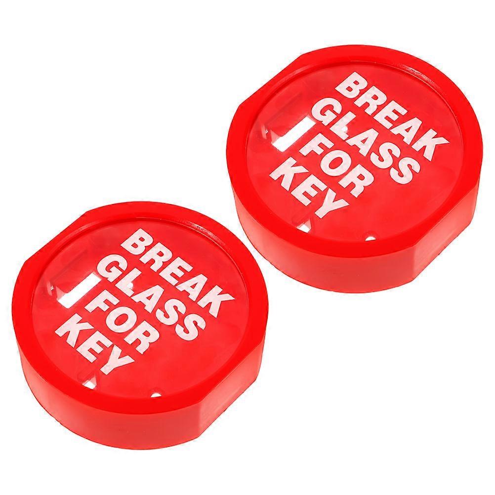 Key Lock Box for Emergency Situations 10Pcs Red Plastic Wall-Mounted