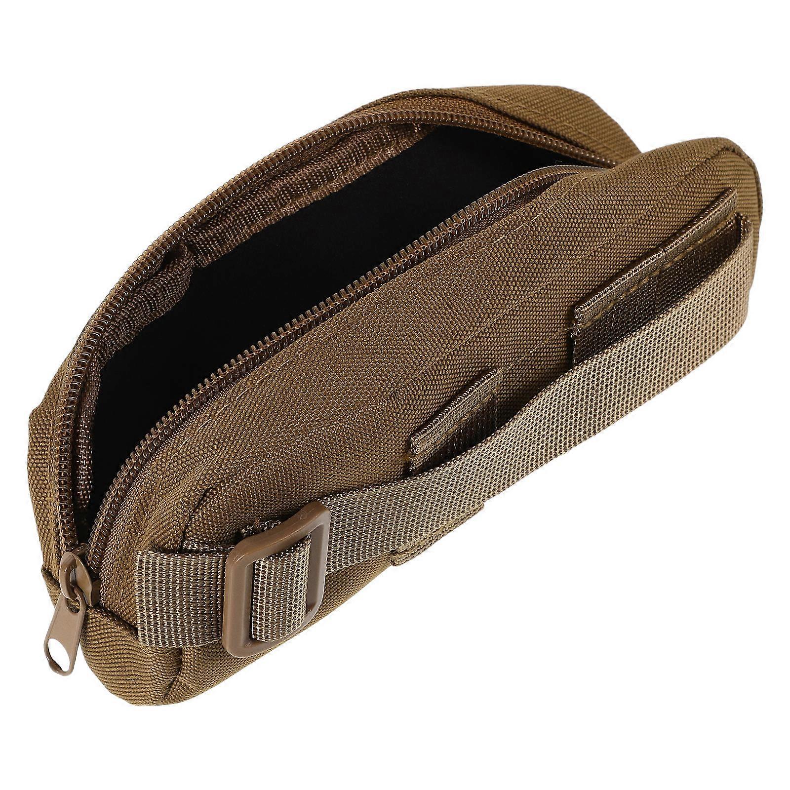 Glasses Case Soft Protective Eyeglasses Case for Outdoor 3Pcs Nylon Khaki Pouch