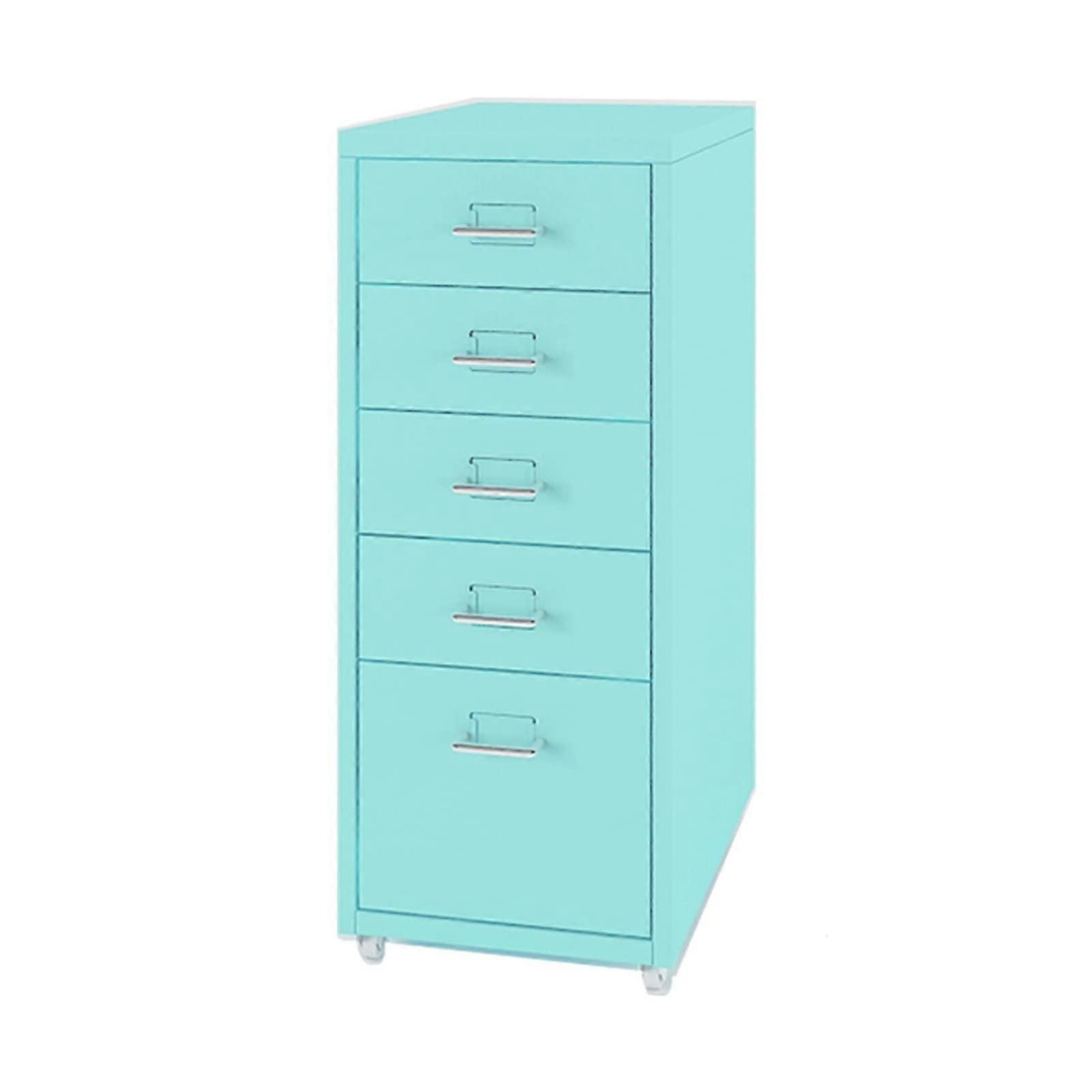 Vertical File Cabinet 5Drawer Mobile Office Storage For Home Office Space Saving Easy Access Stylish Finish