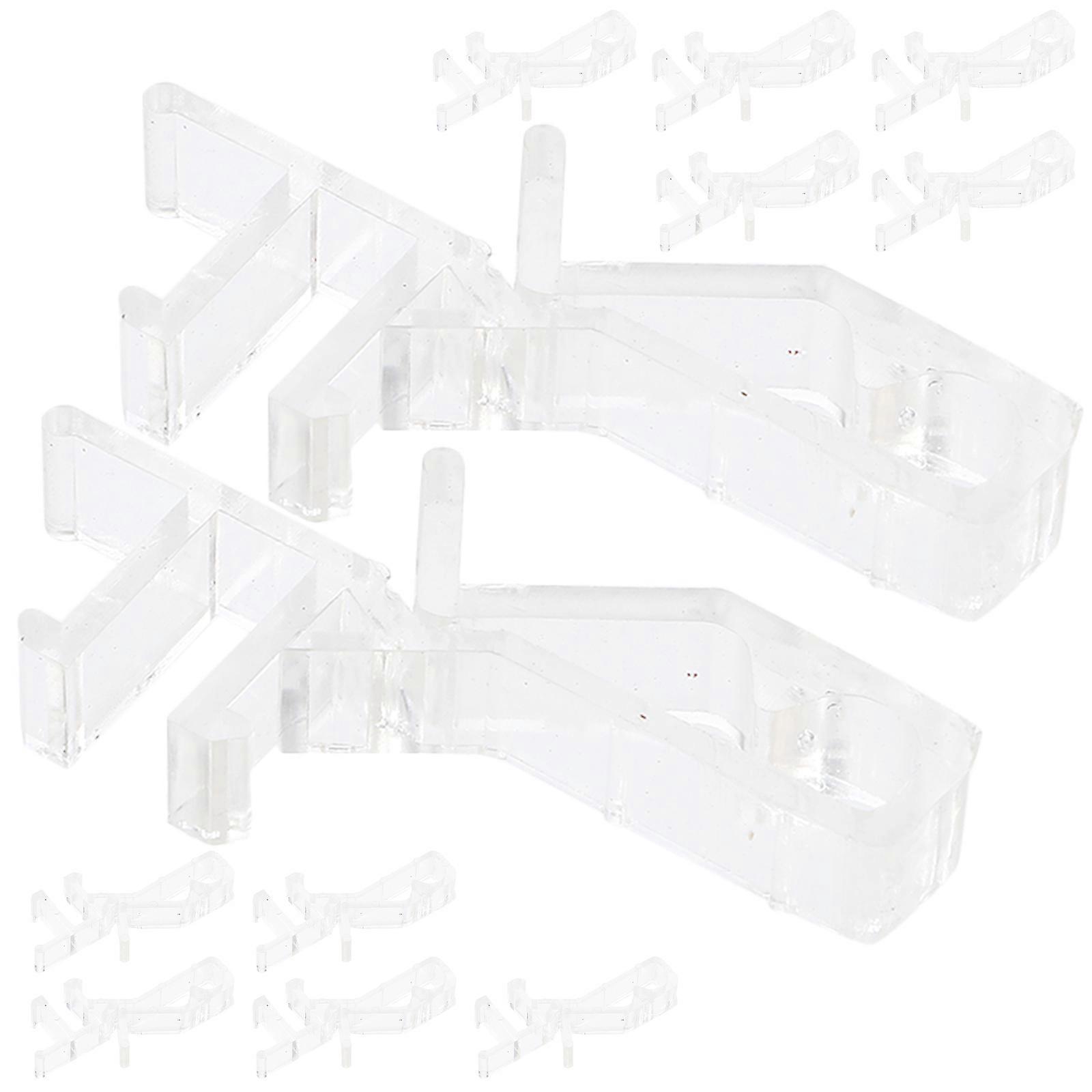 Secure Grip Valance Clips Drapes Hidden Design Easy to Adjust 12Pcs