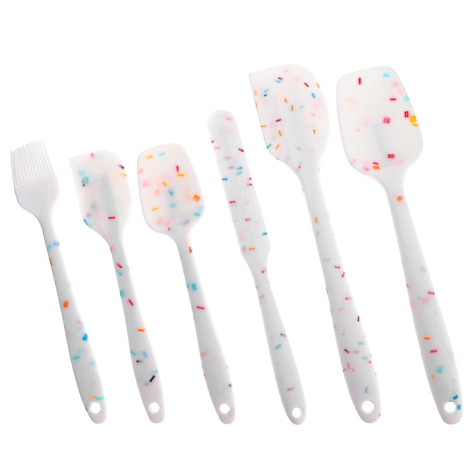 Silicone Cake Spatula for Cream Decorating 1Set Household White