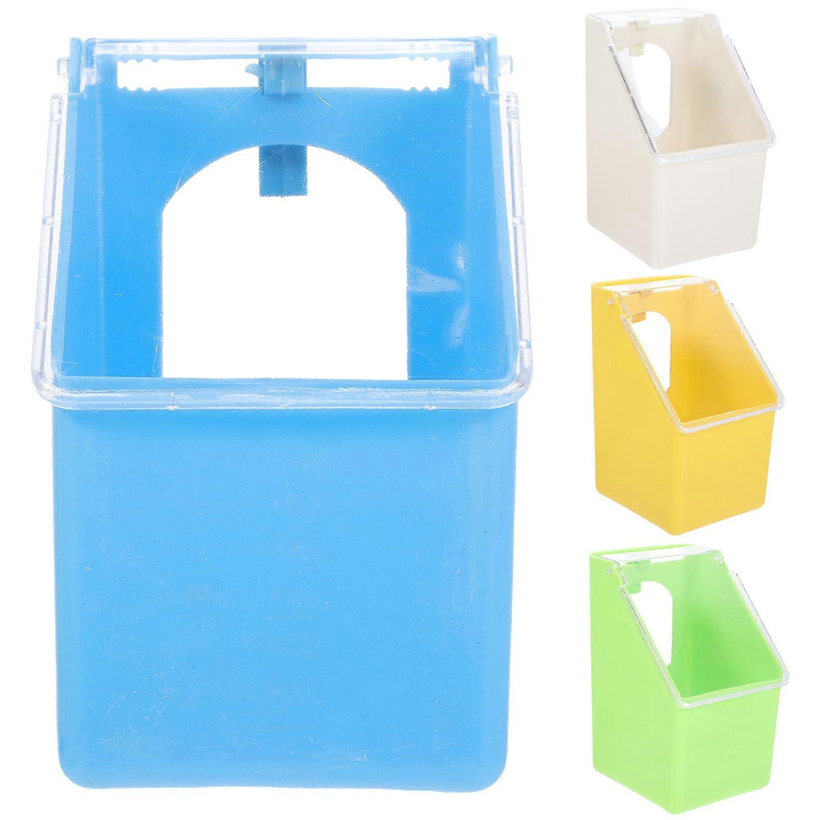Hanging Pigeon Feed Box 12 Pcs Professional Design For Birds Outdoor Use 5.5X3.5X9.4in Durable Storage Solution