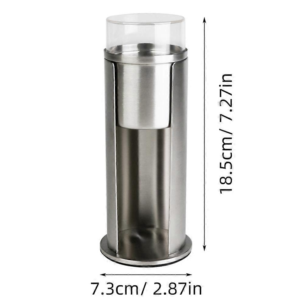 Stainless Steel Swabs Storage Box Rectangular Shape Cosmetic Items Organizer Containers With Lids 1Set