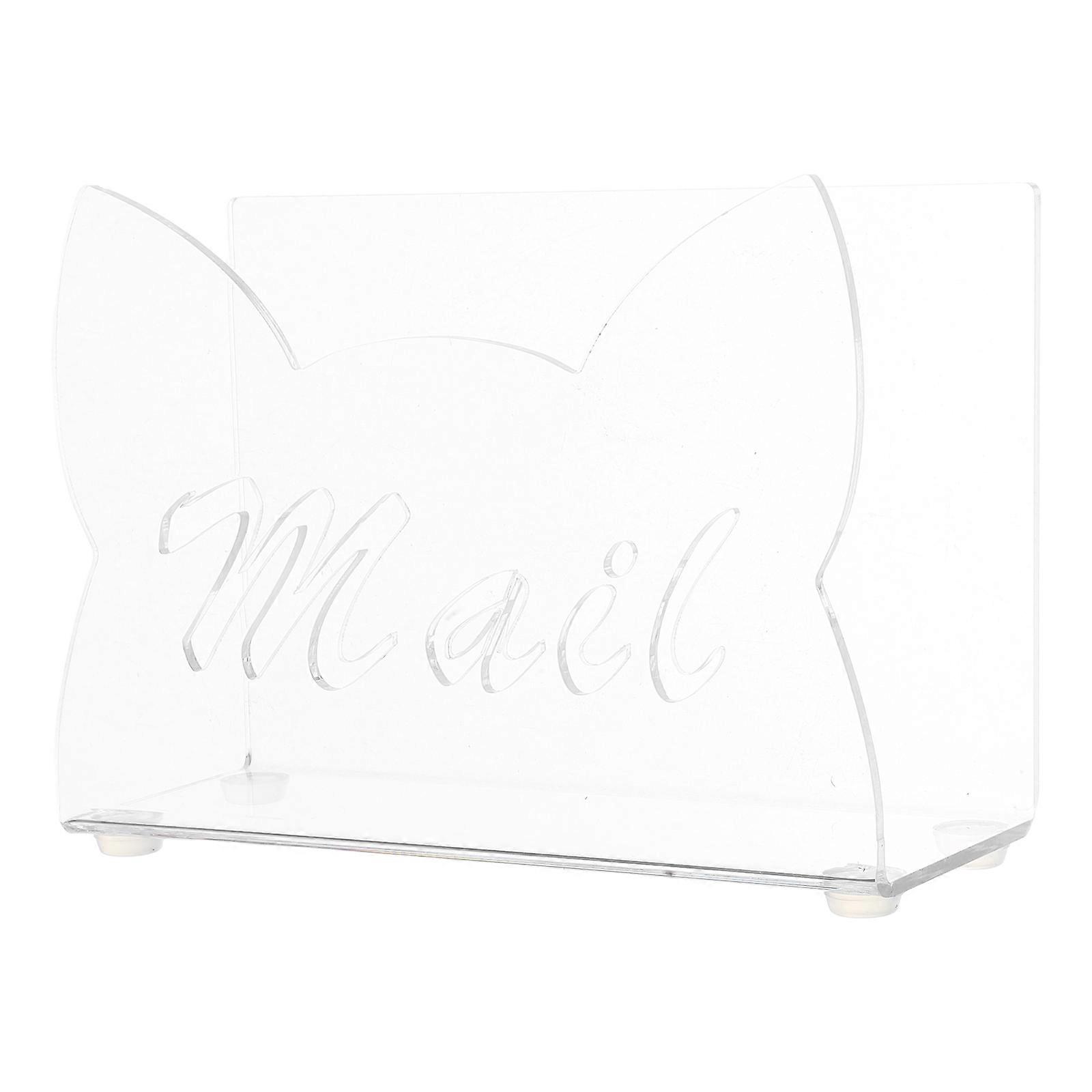 Transparent Mail Sorter For Desk Compact Envelope File Organizer Home Office Use 5.97X4.32X2.36In 1Pack