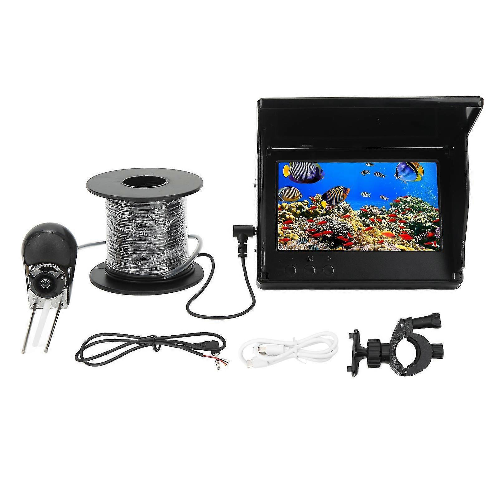 5 pouces Caméra de pêche sous-marine LCD HD IPS Moniteur de vue complète Caméra de recherche de poisson étanche f