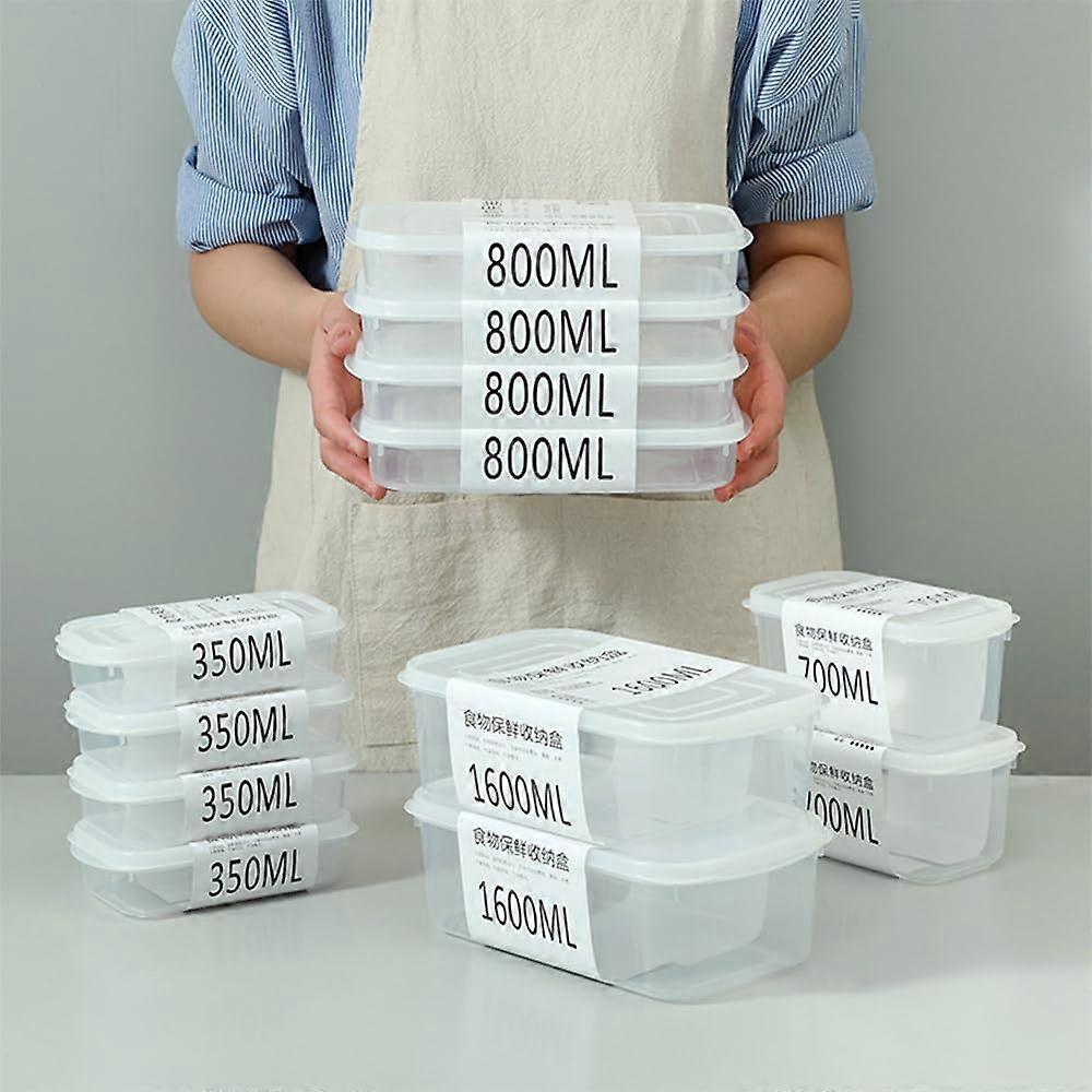 Refrigerator Storage Box 1600ML Food Grade Kitchen Fruit Vegetable Preservation Container for Frozen Meat Dumplings