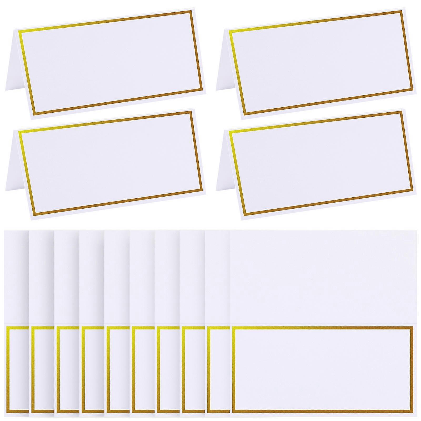 Place Cards for Banquets Bronzing Design Paper 40Pcs Seating Cards