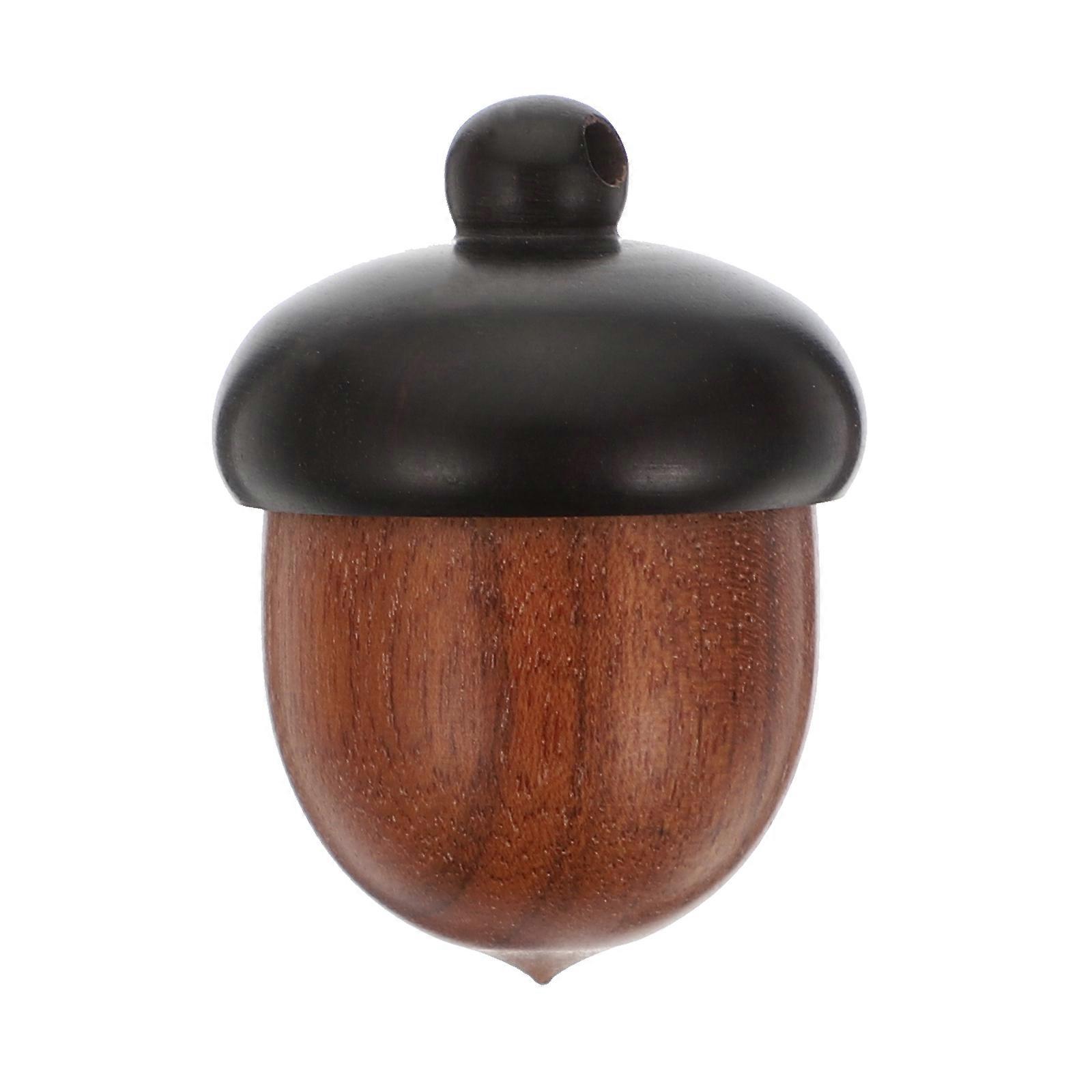 Multi-Functional Nut Pendant Wooden Charm for Decor 3Pcs Openable Assorted Color