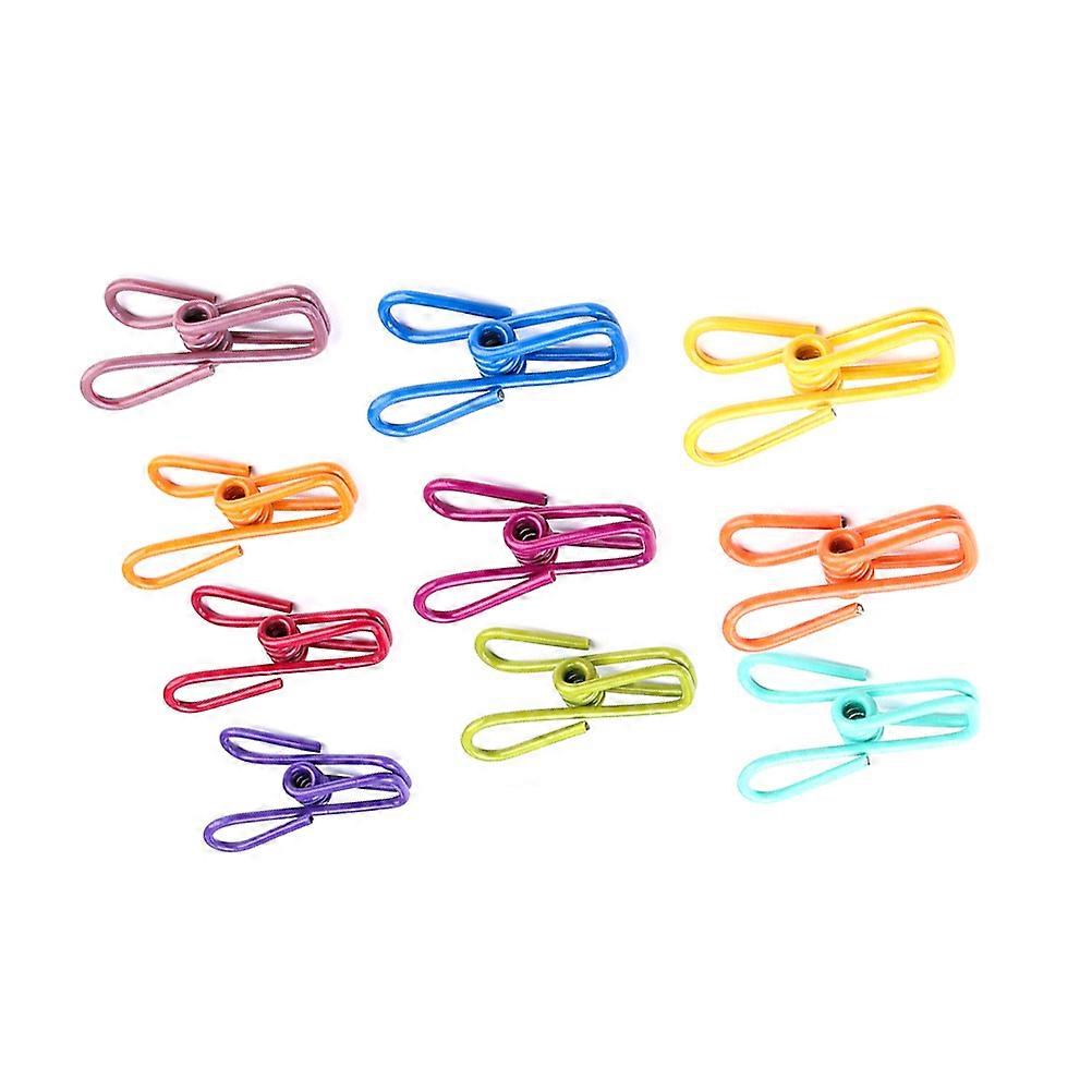 Laundry Clothes Hanger Rounded Jaws Shape Multipurpose Clothespin Home Kitchen Use 10Pcs