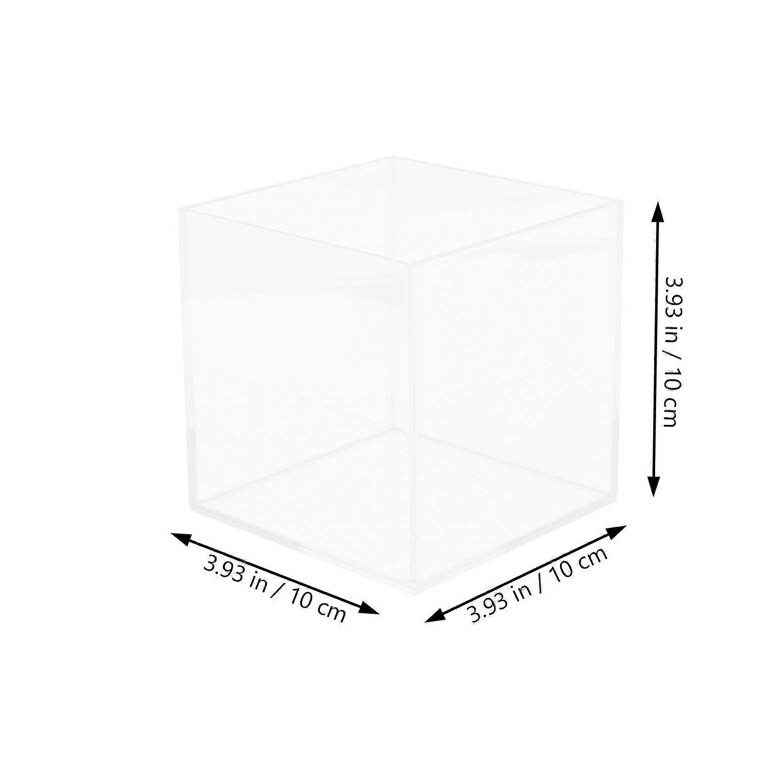 Mini Square Betta Fish Tank For House Plants And Decorative Use In Indoor Environment Made Of Acrylic 3Pcs