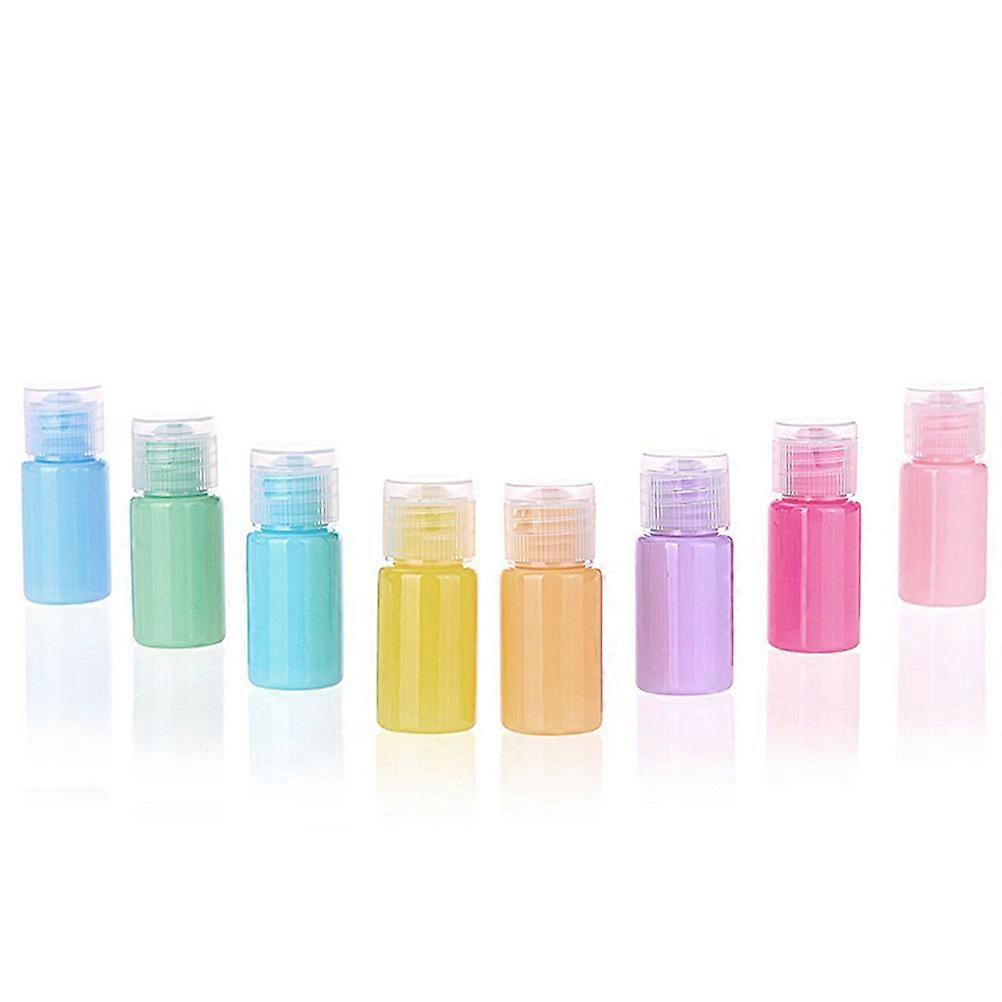 Macaron Bottle Plastic Subpackaging Bottles for Storage 16Pcs