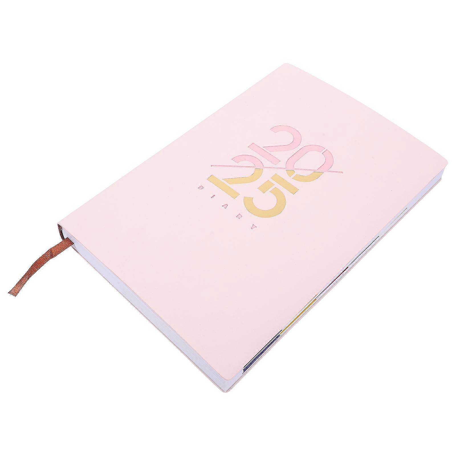 Study Planner A5 Size Time Management For Professionals Pink Color PU Material 1Pcs