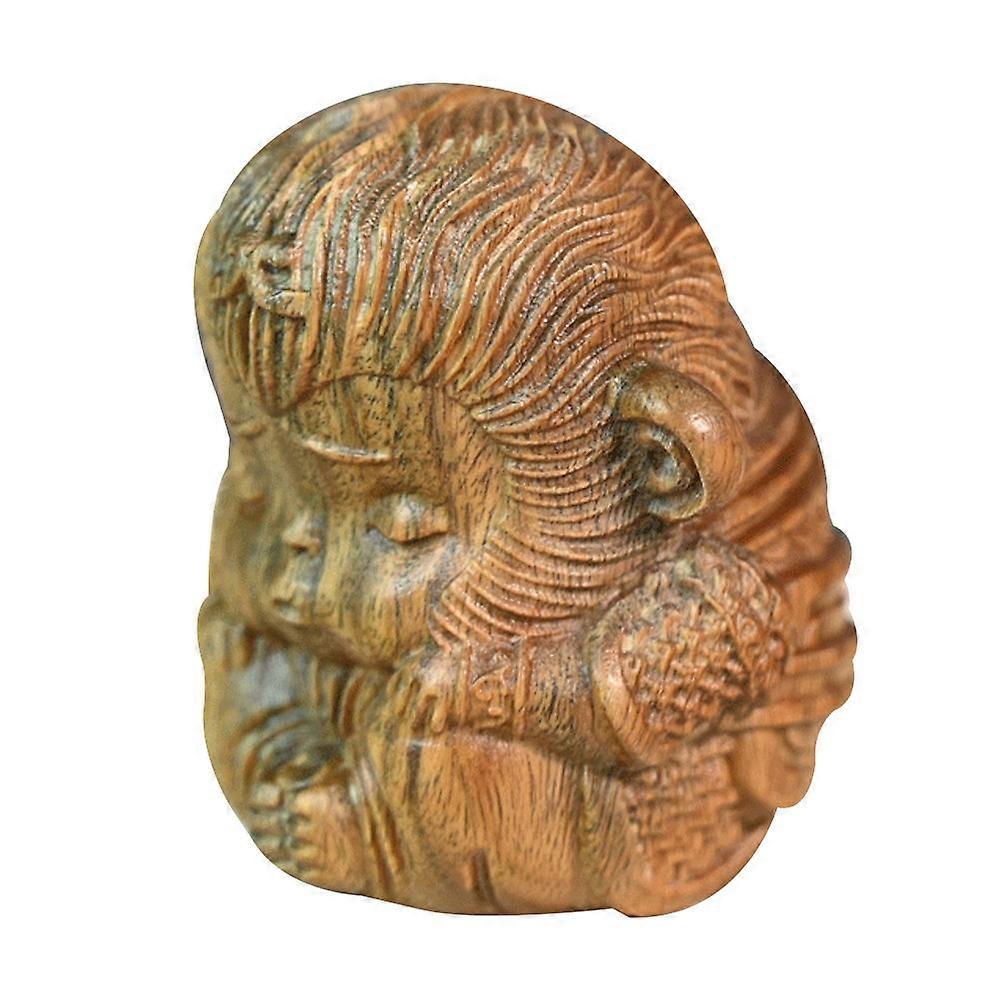 Incense Holder Wood Carving Monkey Designed with 2Pcs for Home Decor