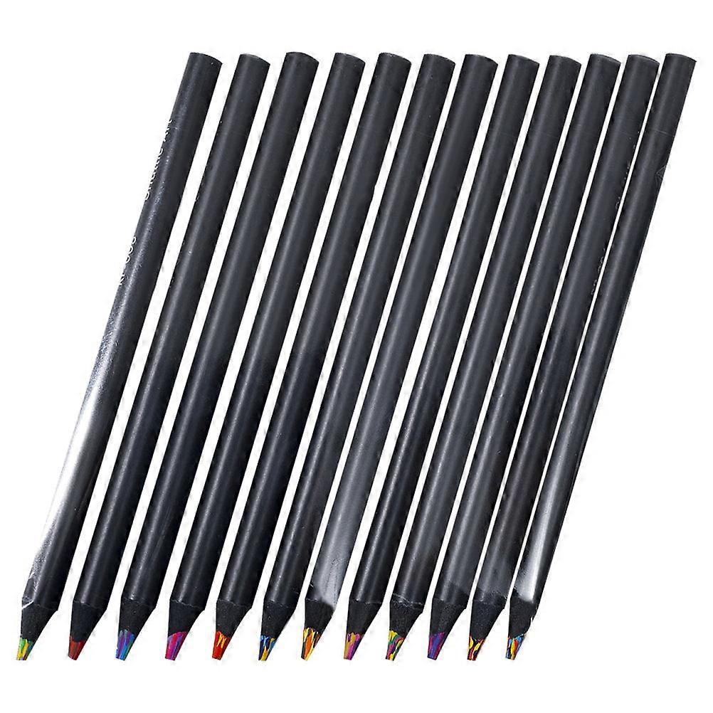 Multicolored Pencils 12Pcs For Children With Colorful Wooden Cores Ideal For Drawing And Sketching Activities