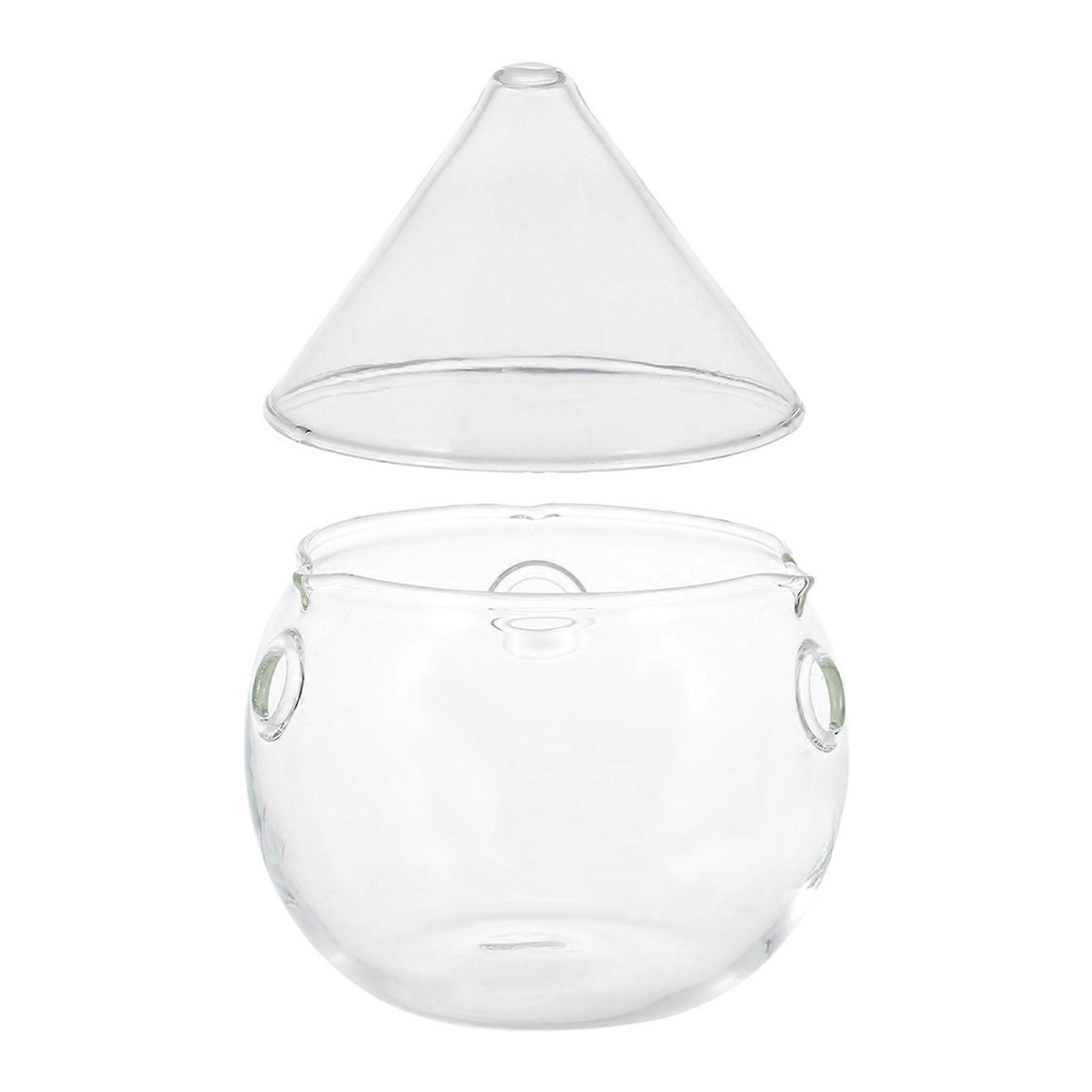 Glass Salad Bowl Food Serving Bowl with Dry Ice Container 5Sets