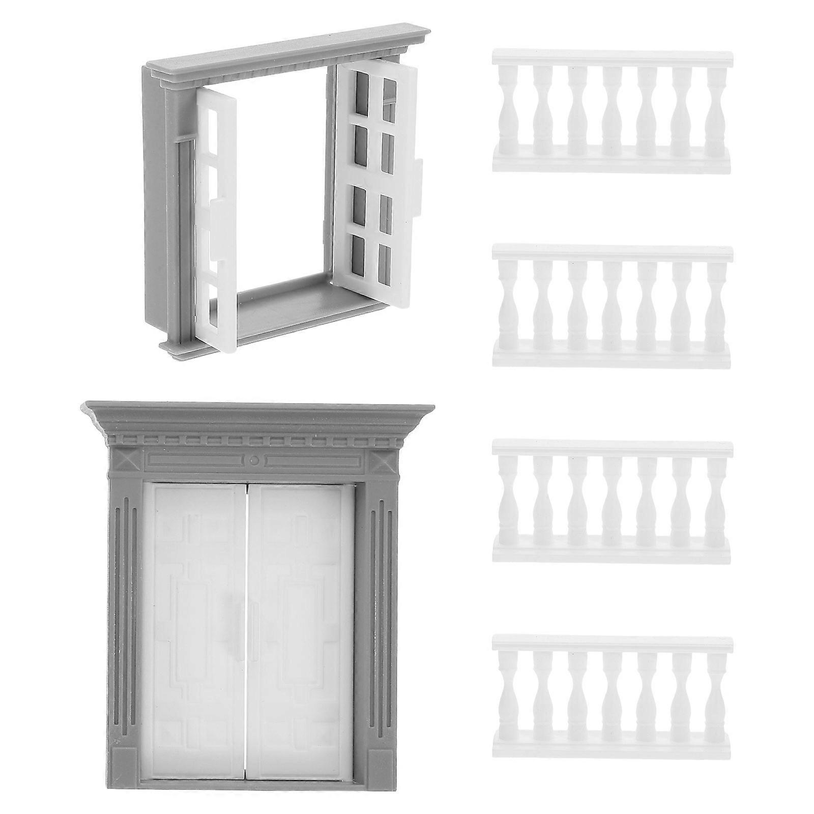 Dollhouse Window Building Material Set for Dollhouse Use 5Sets Pack