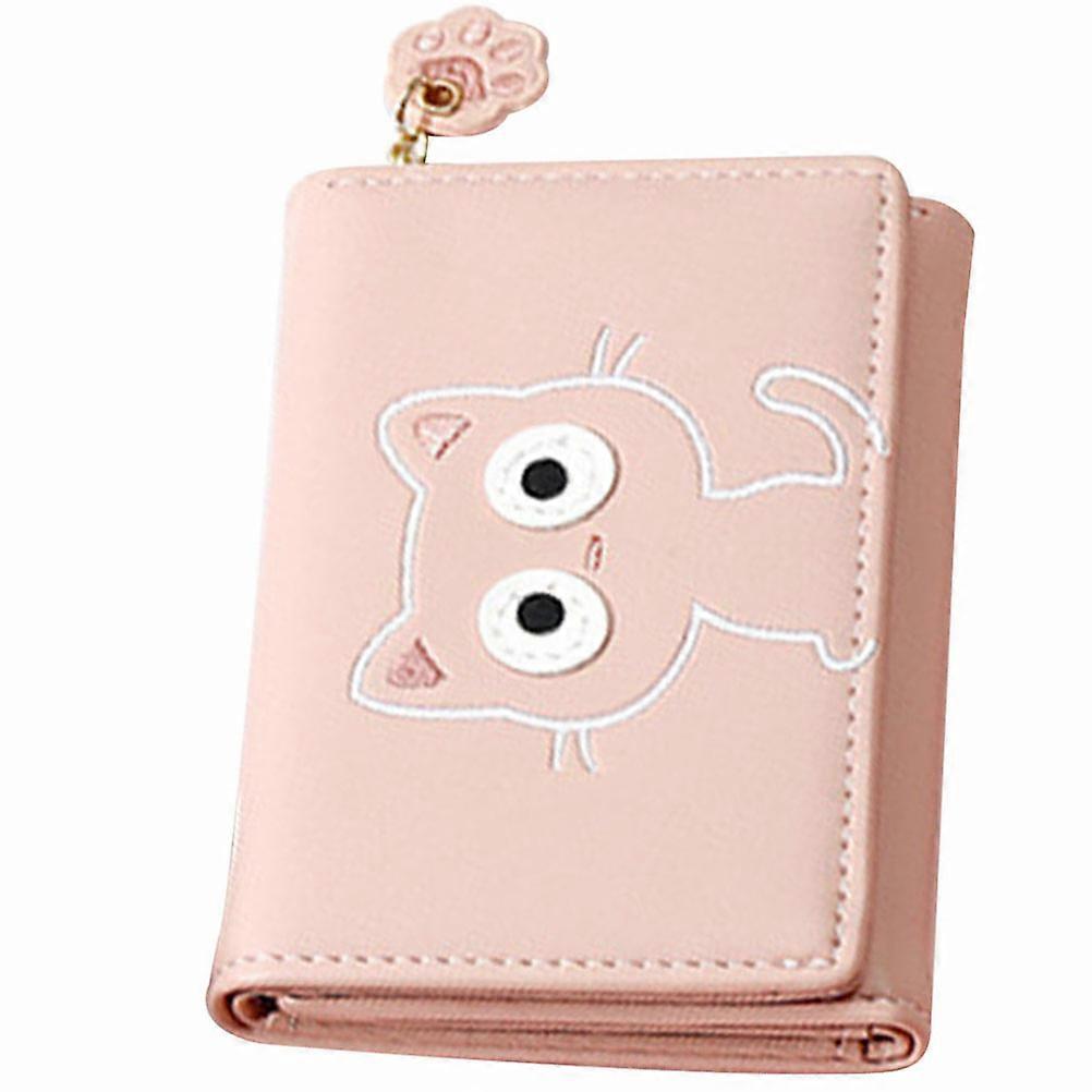 Card Bag Small Coin Purse for Storage Use 4Pcs Multi-Function Pink Holder
