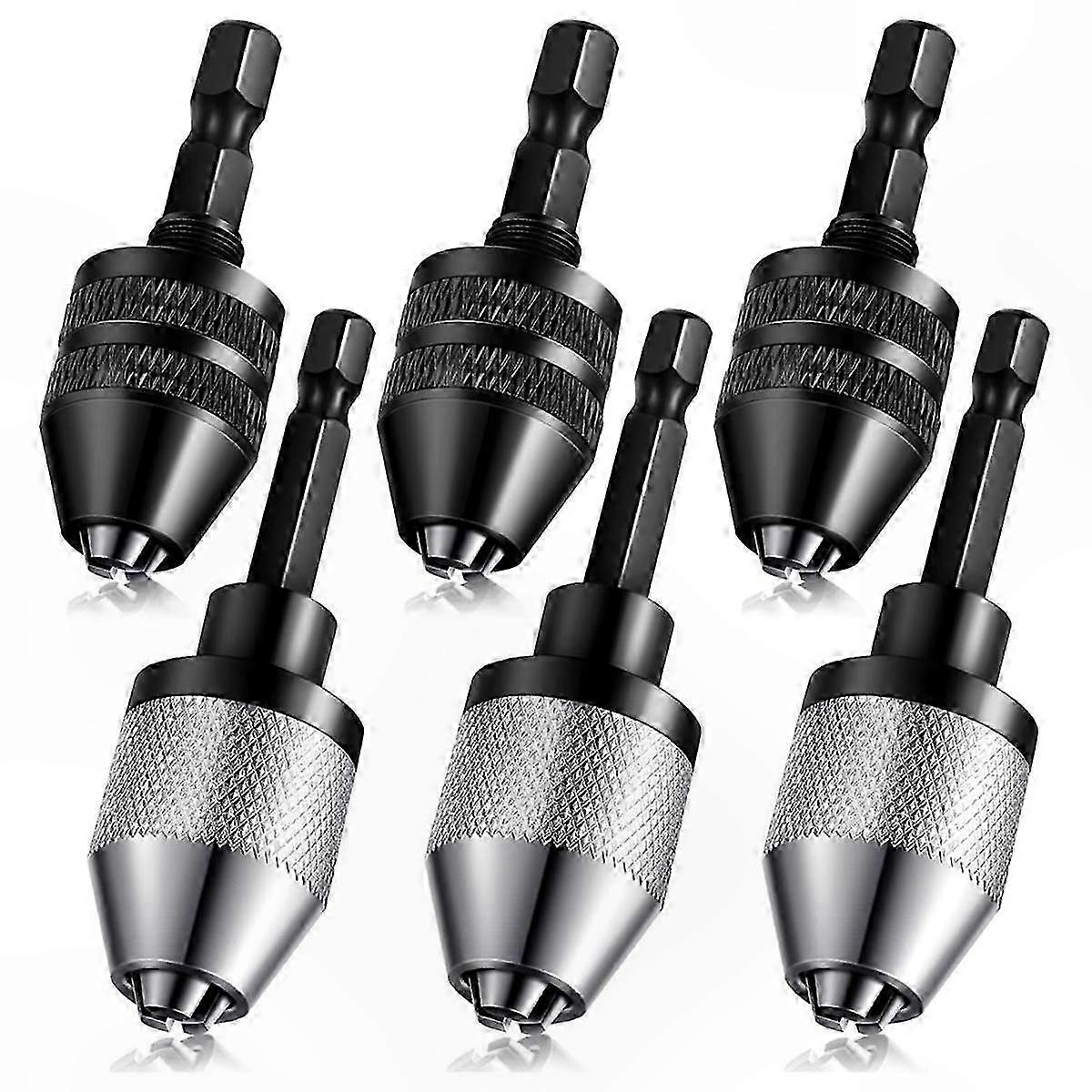 Keyless Drill Chuck Adapter 0.3-6.5mm Fast Change Extension for Screwdriver Bits