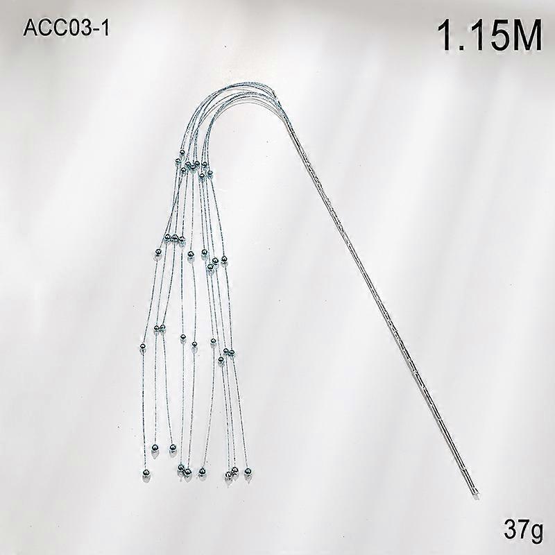 Holiday decoration electroplating chain string Christmas decoration cutting hanging bead string scene layout supplies Christmas tree pendant blue