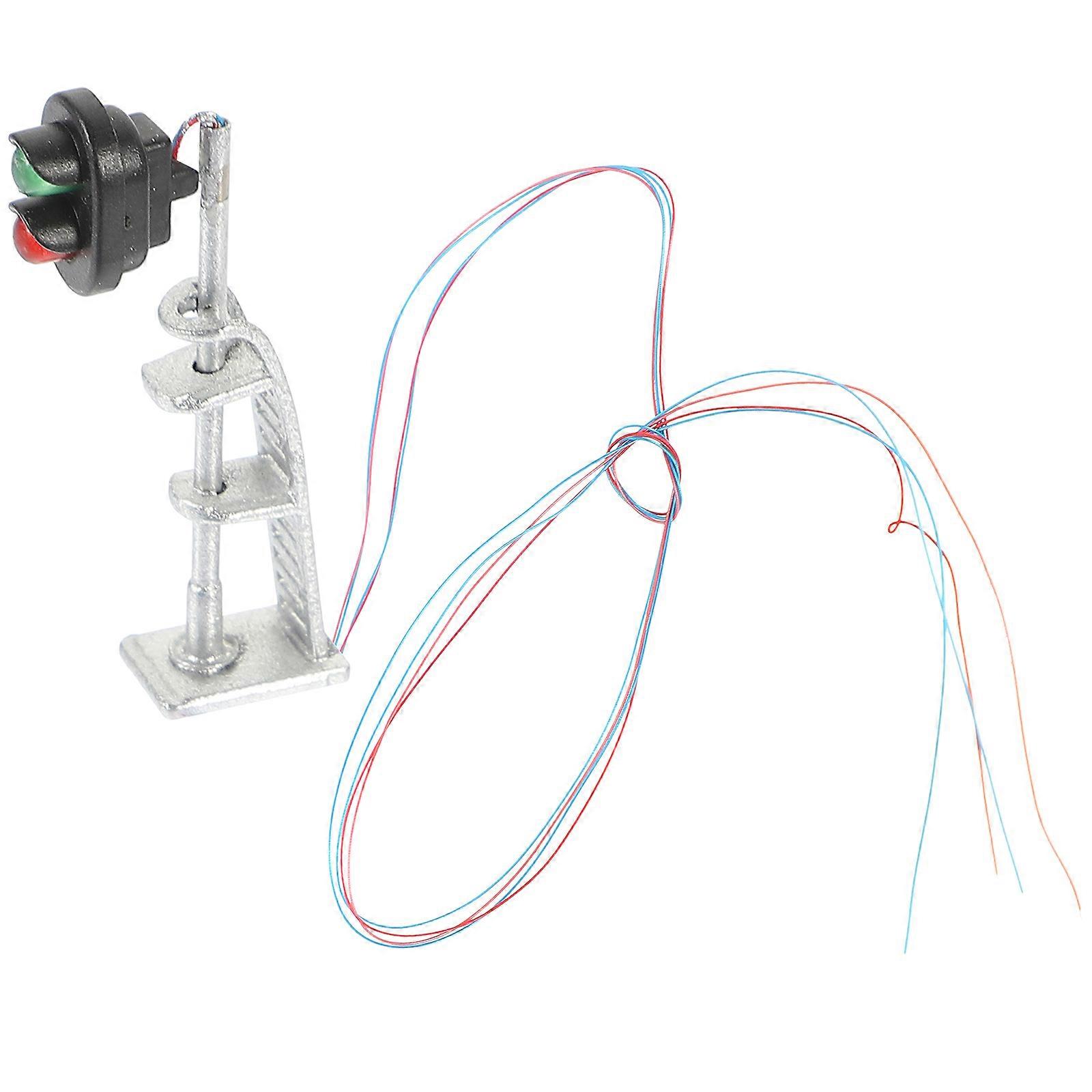 Miniature Signal Artificial Traffic Light Model for Scenery 4Pcs