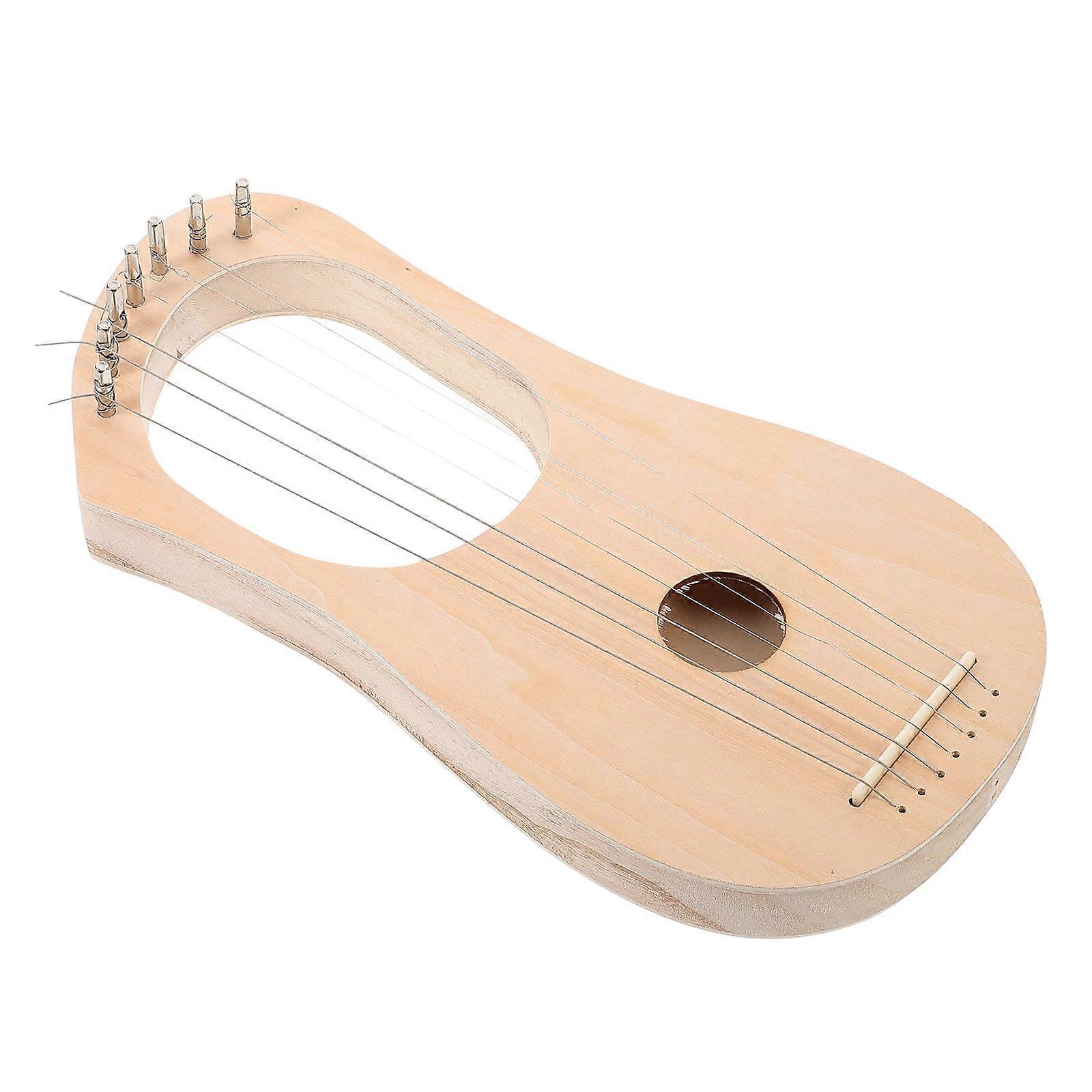 Build Your Own Lyre Wooden Lyre Harp Kit for Craft Enthusiasts 3Pcs