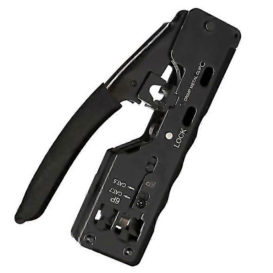 For 6p8p Seventype Throughhole Crystal Head Wire Stripping Tool Network Cable Pliers