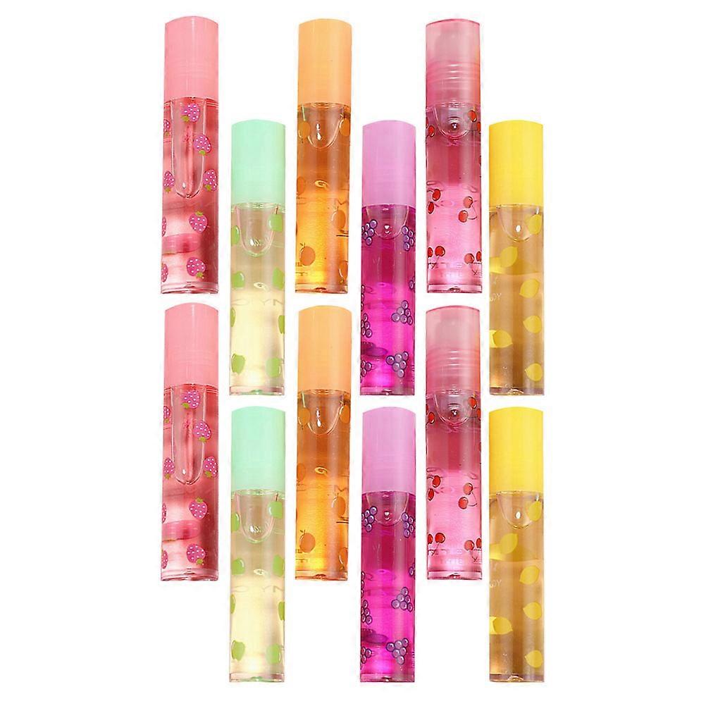 Colorless Lip Gloss Transparent Lip Gloss Moisturizing Lipstick 12Pcs Pack