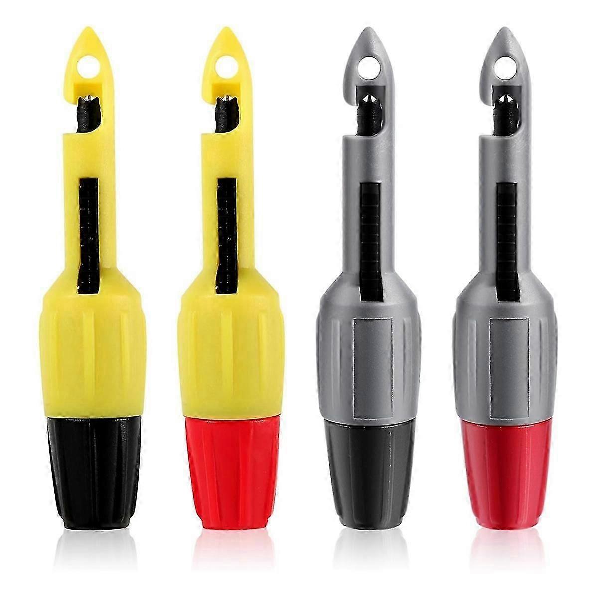 4pcs Wire Piercing Probe Kit, 0.08in and 0.16in Insulation Puncture Wire Probe Piercing Clip Test Pr