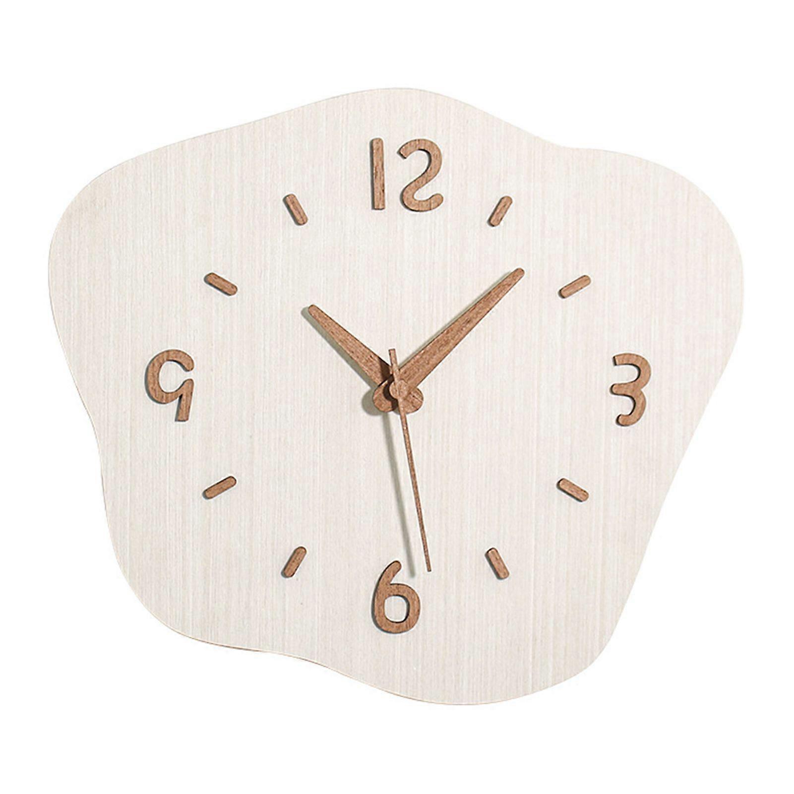 Decorative Clock High Precise Easy to Install Cloud Shaped Battery Powered Non-Ticking Silent Wall Clock