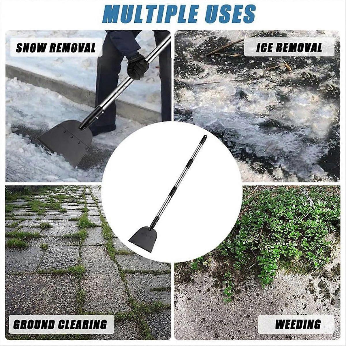 Driveway Ice Scraper Tool, Floor Scraper for Cleaning Weeds Tools,