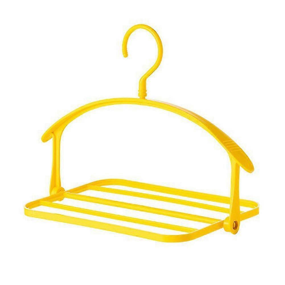 Reversible Folding Clothes Rack Three-dimensional Support Design Household